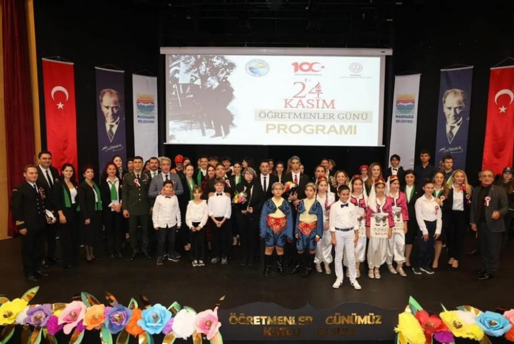 Marmaris'te öğretmenler unutulmadı