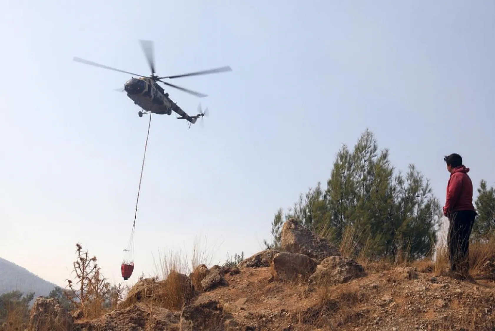 Başkan Köksal, 'Ekiplerimiz söndürme çalışmalarını desteklemeye devam ediyor'