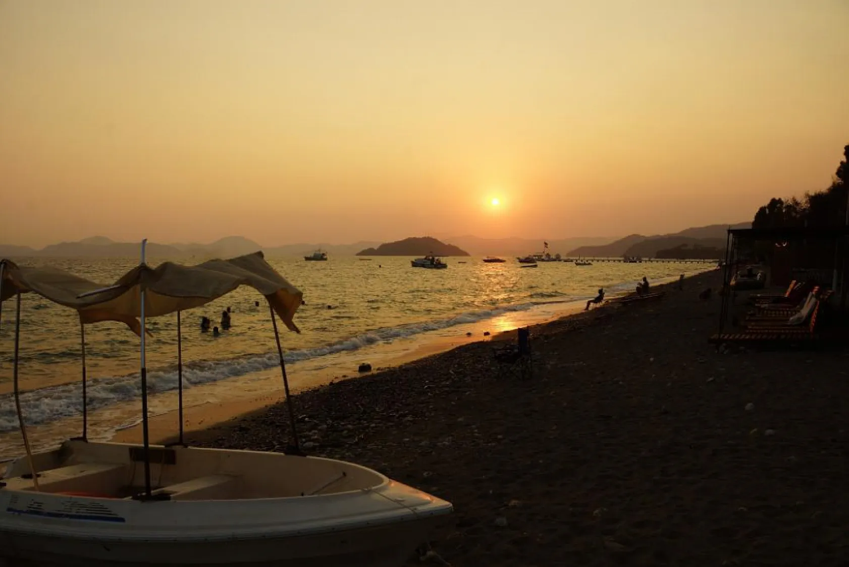 Fethiye'de Muhteşem Bir Gün Batımı