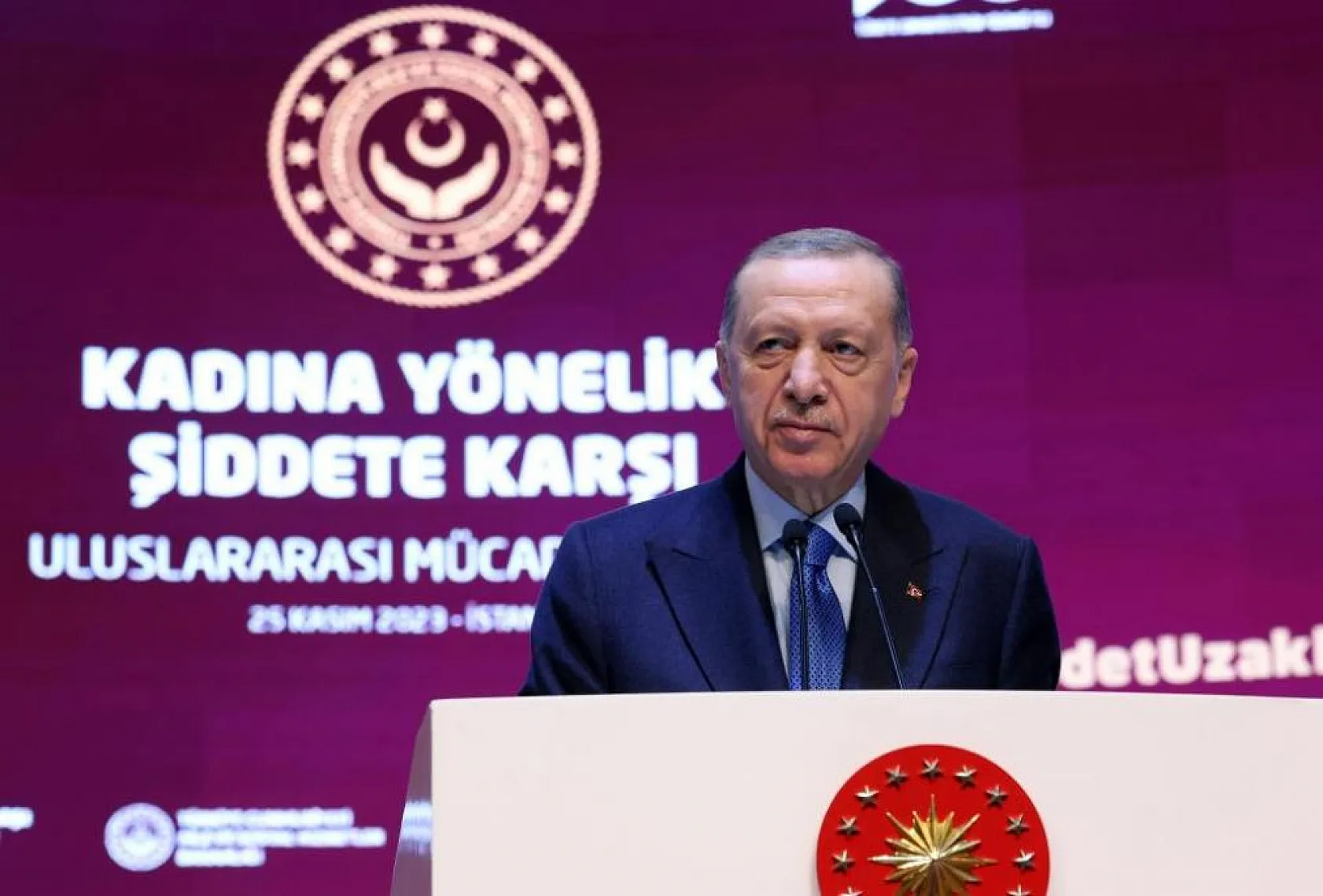Cumhurbaşkanı Erdoğan: '81 vilayette kadın konukevleri ve sosyal hizmet merkezleri ile şiddete maruz kalan kadınları devlet güvencesi altına alıyoruz'