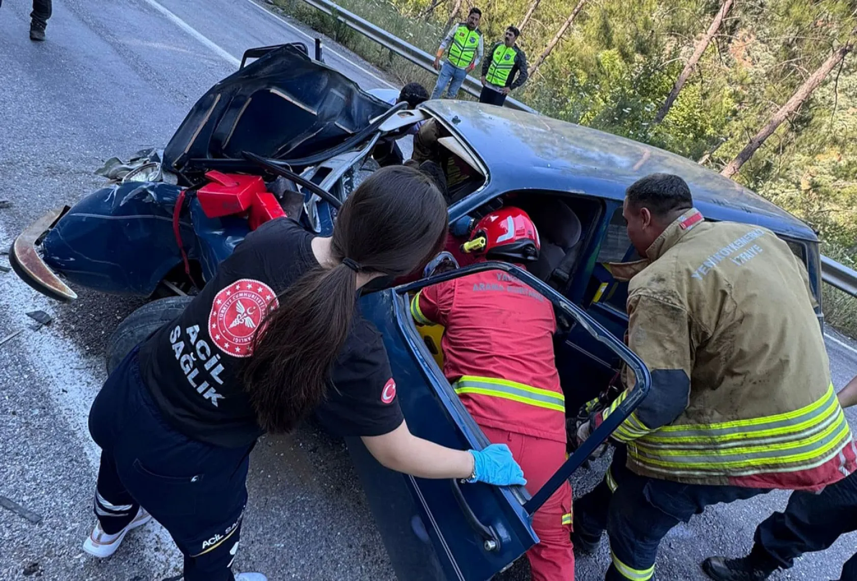 Milas'ta trafik kazası: 2 yaralı