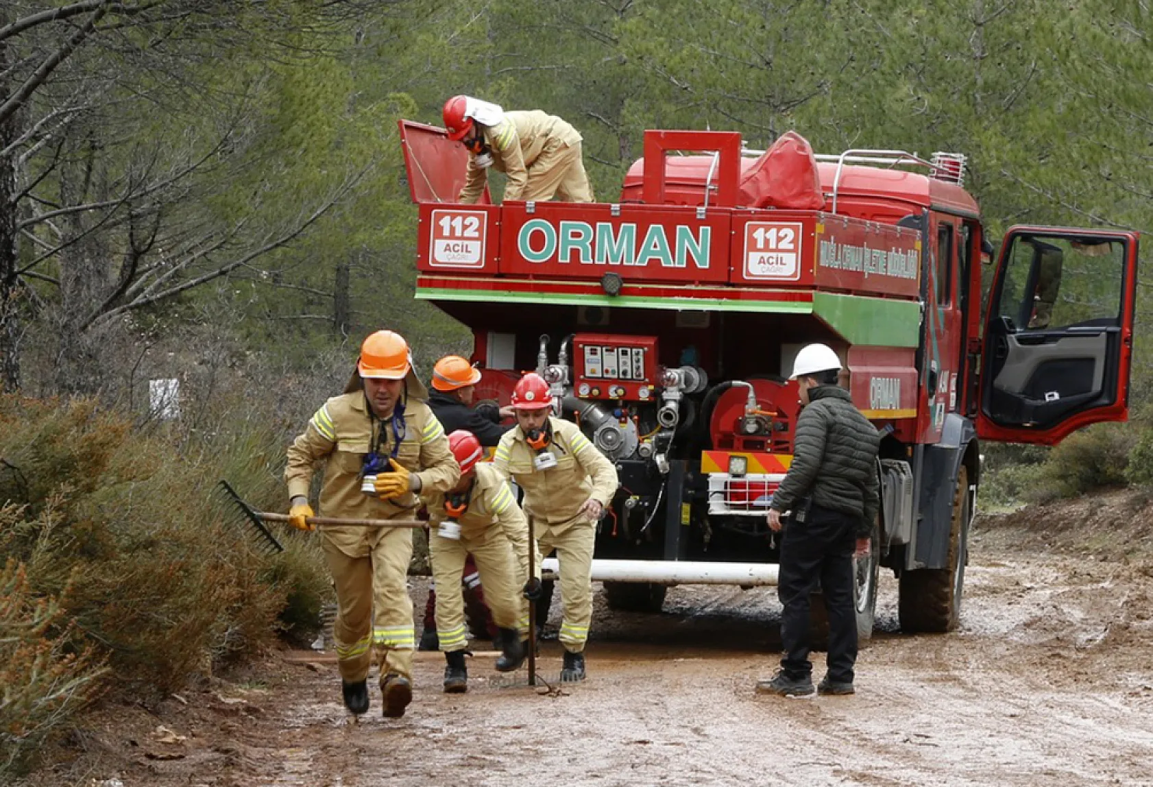 Ateş savaşçılarının zorlu yarışları Ula'da başladı