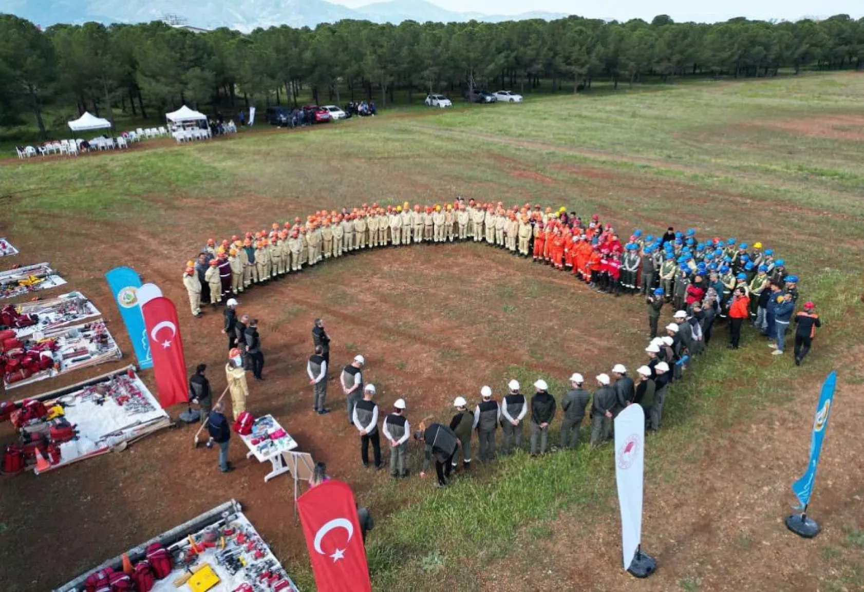 Fethiye'de yangın ekiplerinin iş başı eğitimleri yapıldı