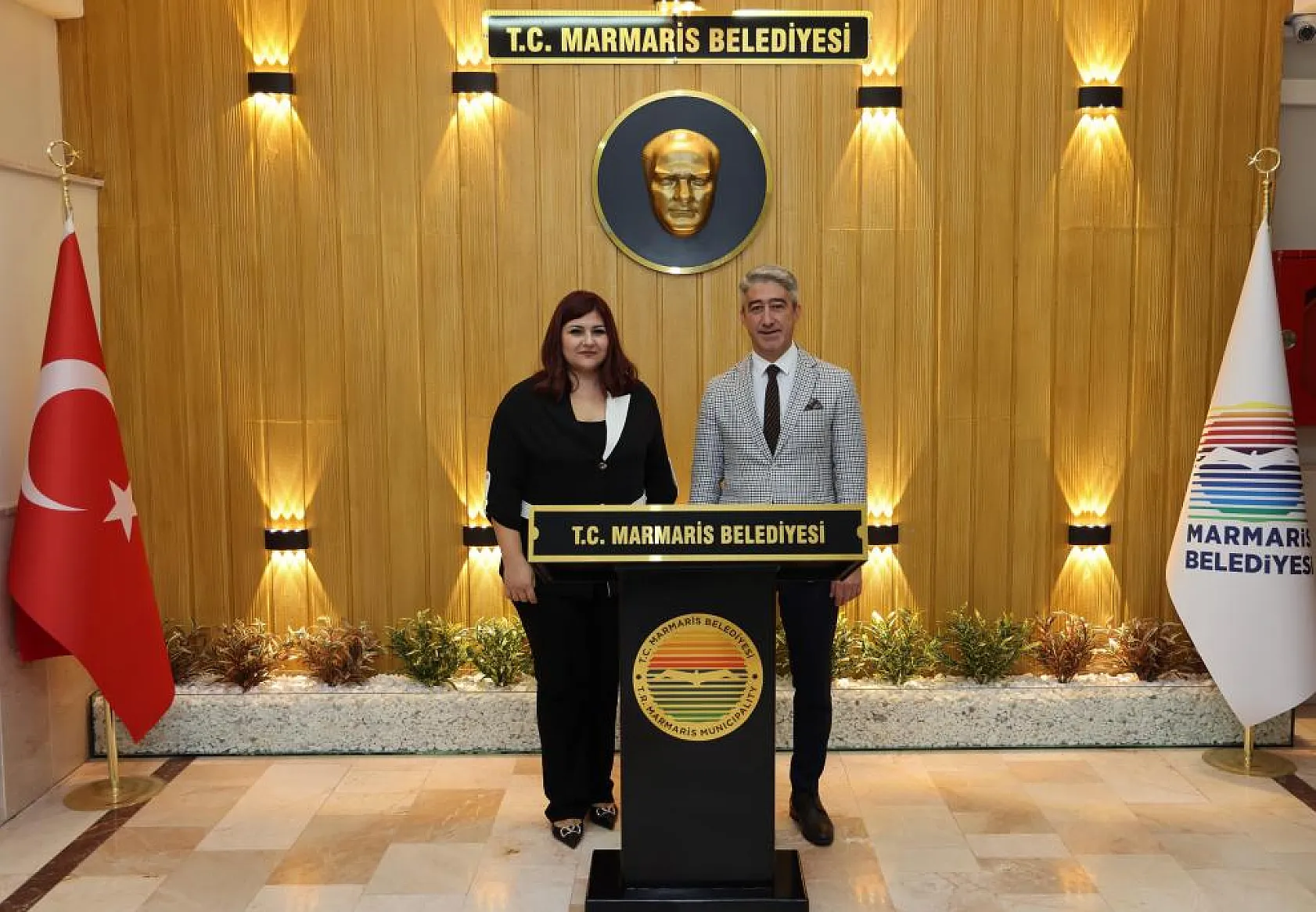 Başkan Oktay, İlçe Emniyet Müdürü Öztürk'ü Ağırladı