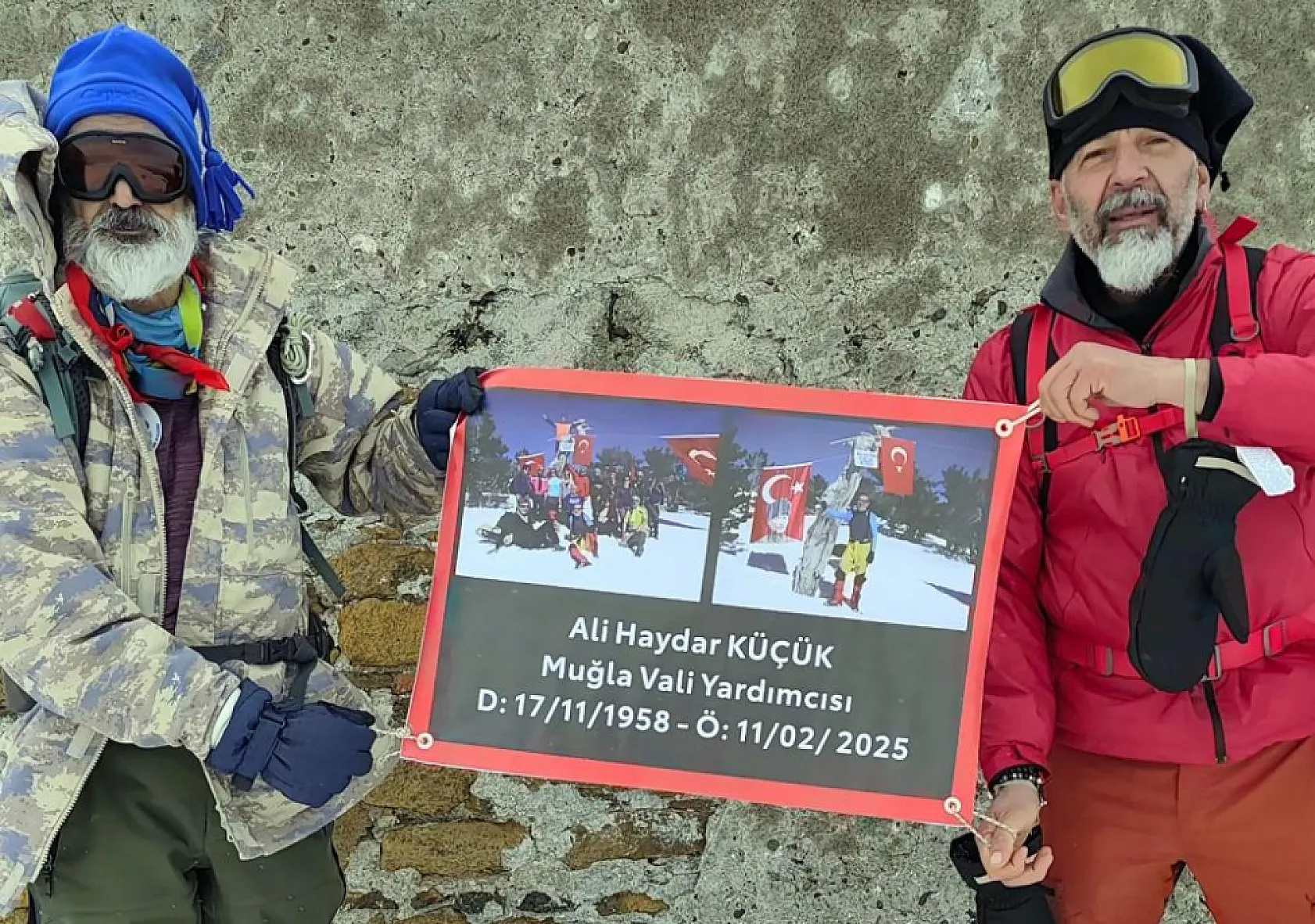 Doğa sporları gönüllüleri Küçük'ü ölüm yıl dönümünde Sandras dağında andı