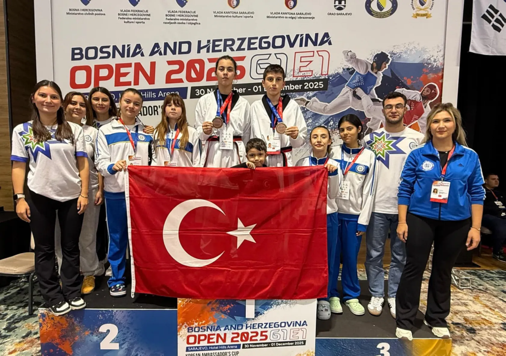 Muğla Büyükşehir Taekwondocuları Saraybosna'da Türkiye'yi Gururlandırdı
