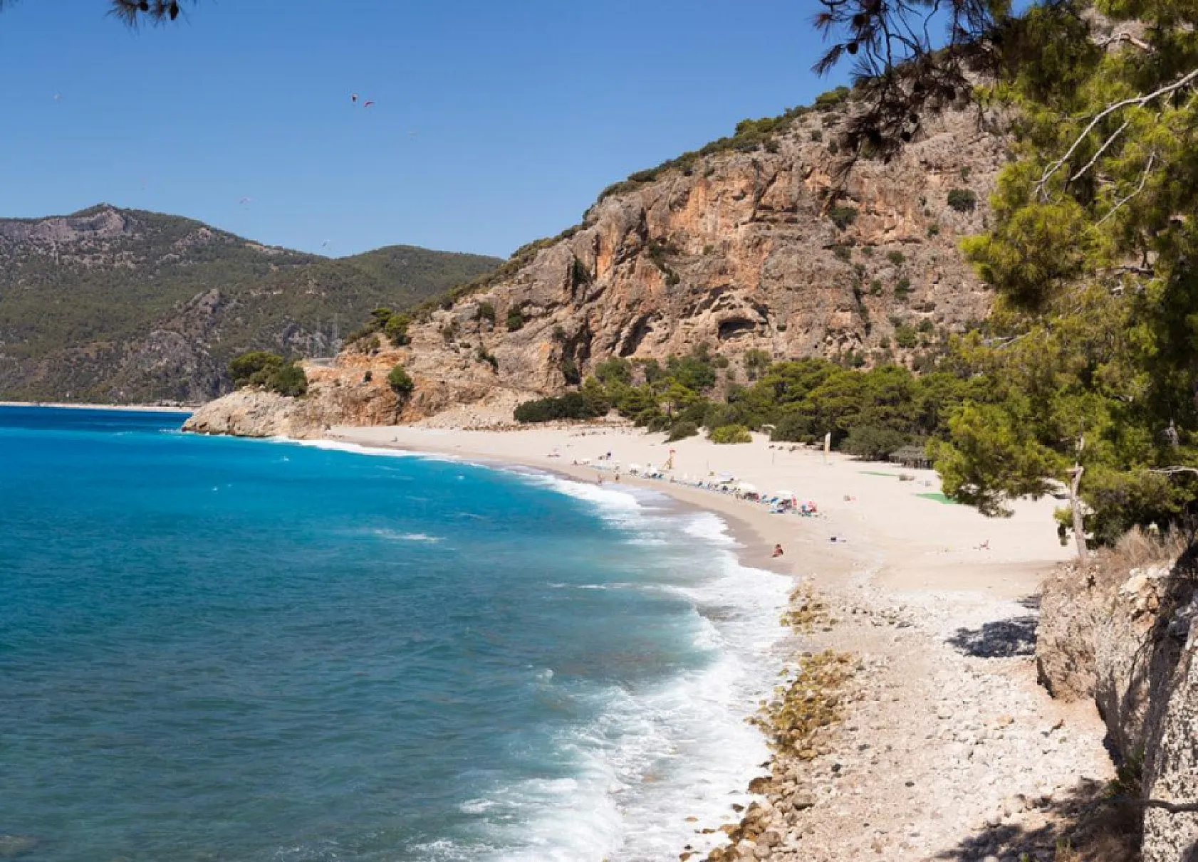 Fethiye'de masmavi deniziyle etkileyici bir plaj: Kıdrak Koyu