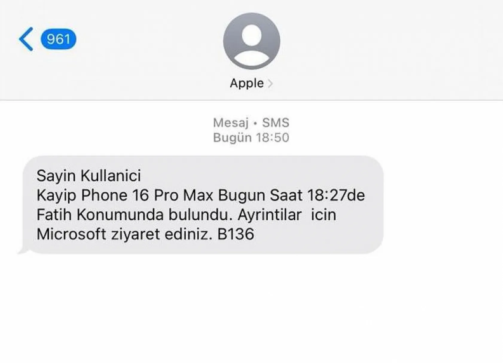Çalınan iPhone'lar için yeni dolandırıcılık yöntemi: Apple'dan gelmiş gibi mesaj atıp telefonu ele geçiriyorlar