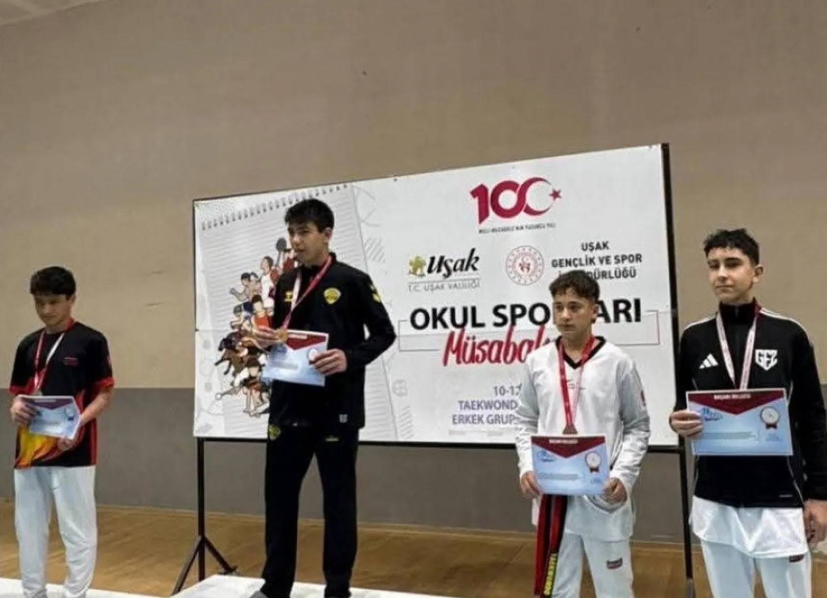 Muğlalı sporcular Uşak'tan 3 madalya ile döndü