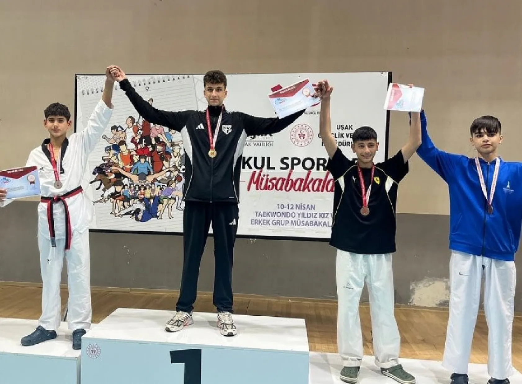Muğlalı sporcular Uşak'tan 3 madalya ile döndü