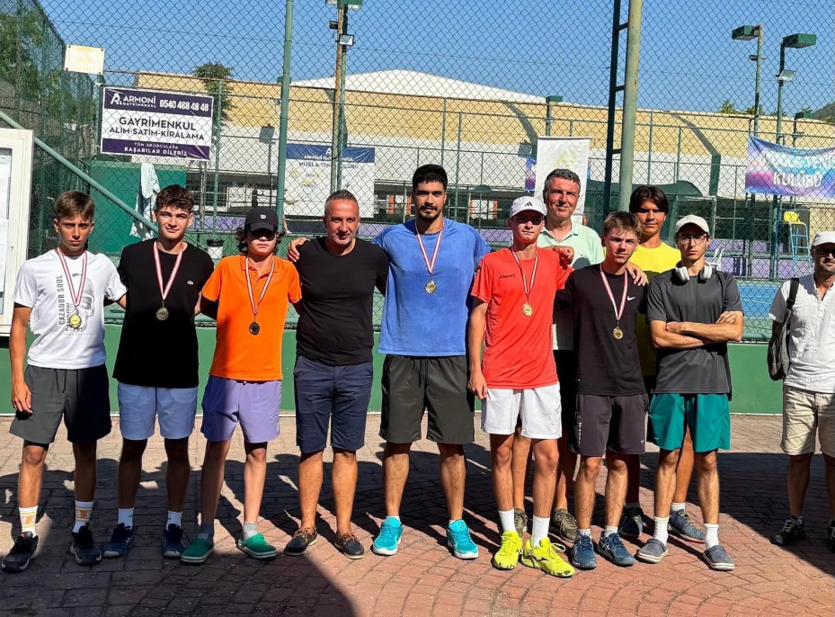 Menteşe'de tenis heyecanı sona erdi