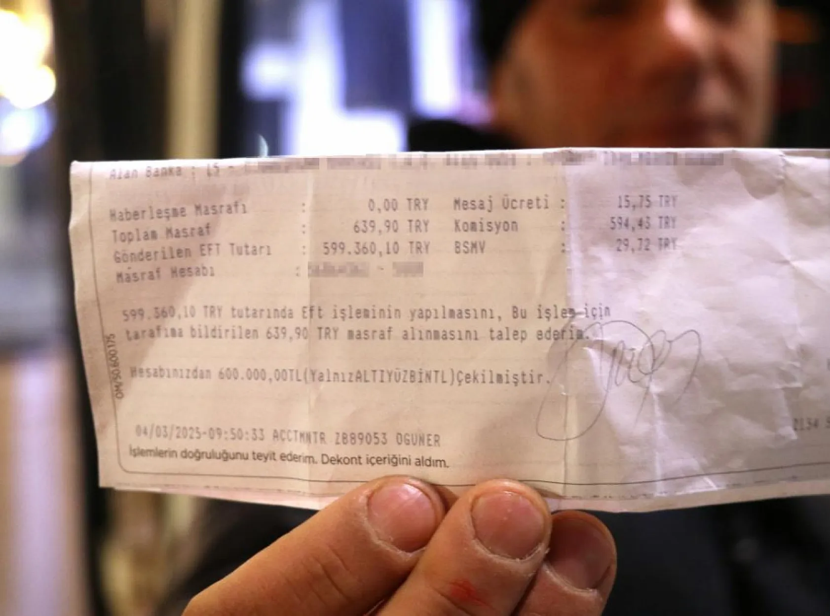 Hesabına 600 TL yerine 600 bin TL gönderildi, neye uğradığını şaşırdı