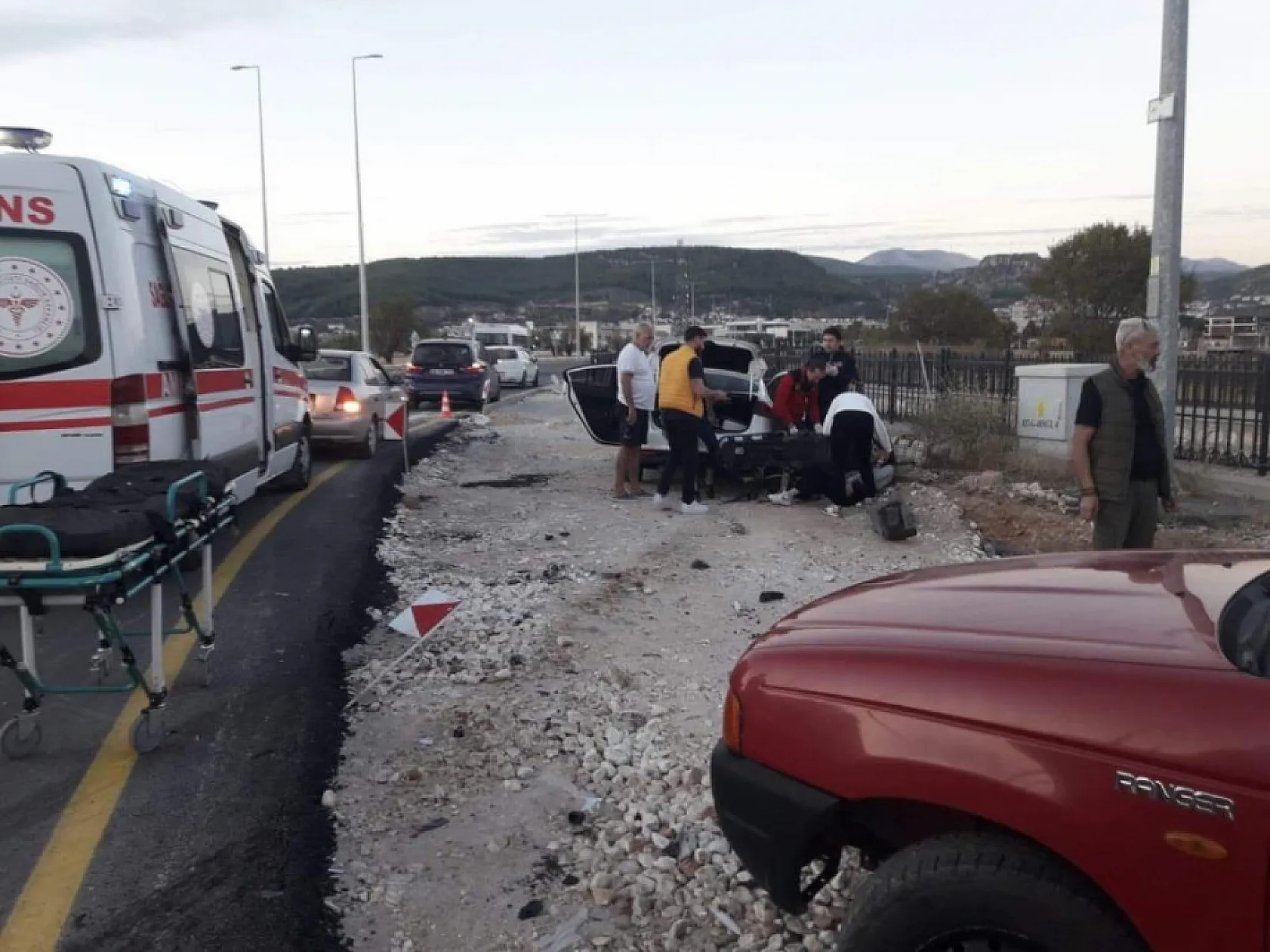 Menteşe'de feci trafik kazası