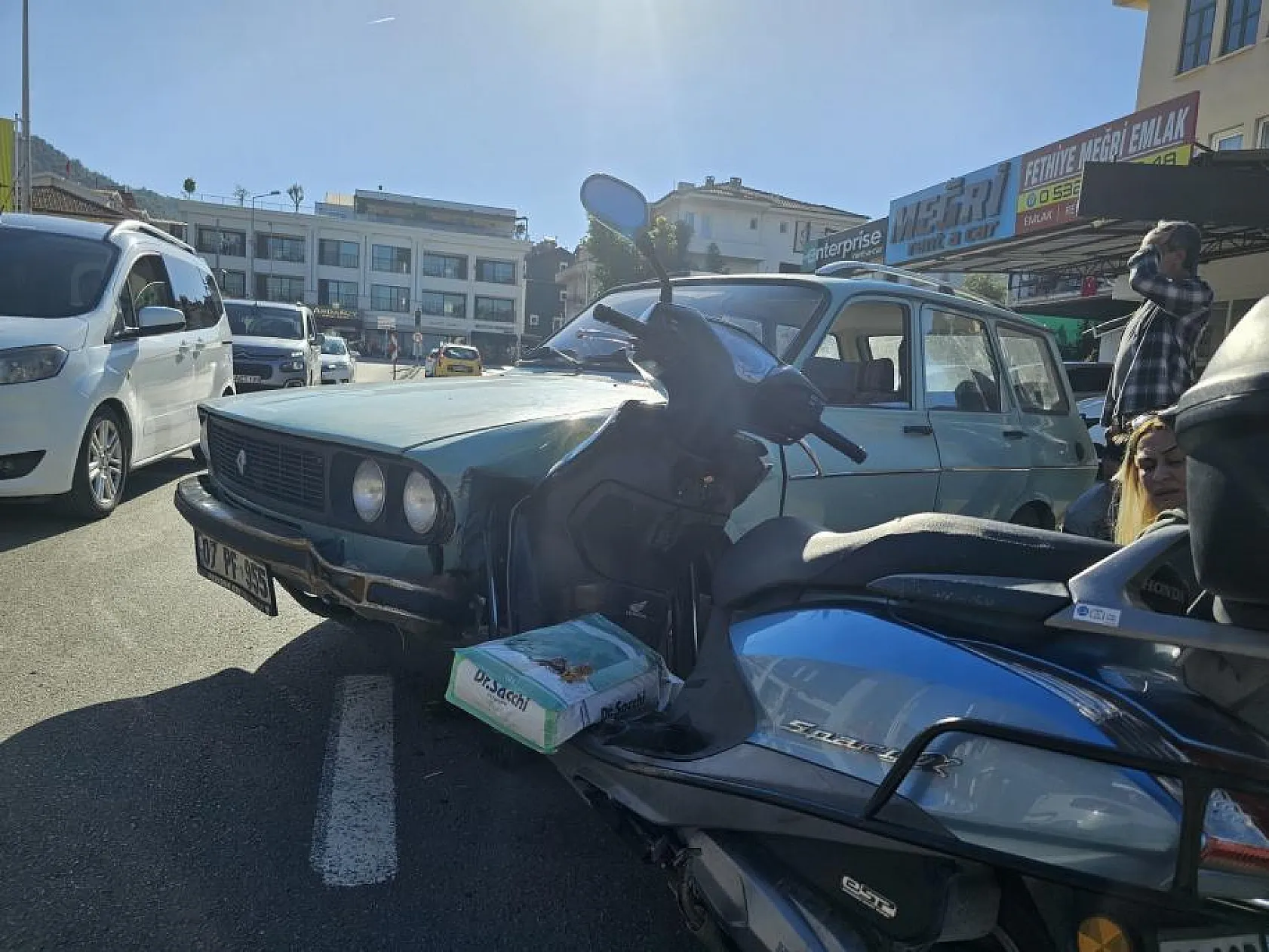 Fethiye'de korkutan kaza: 1 yaralı