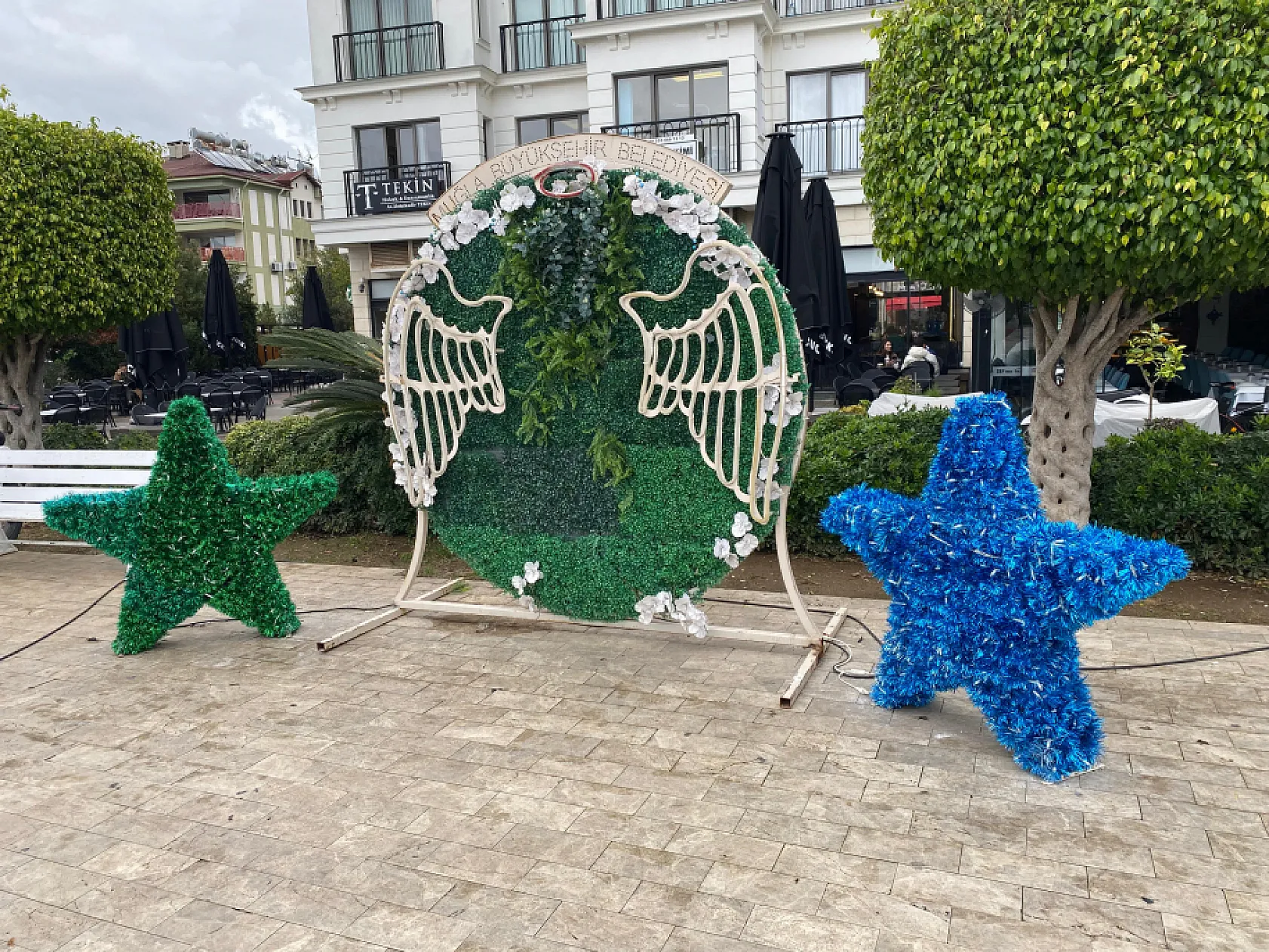 Fethiye Beşkaza Meydanı Yeni Yıla Hazır