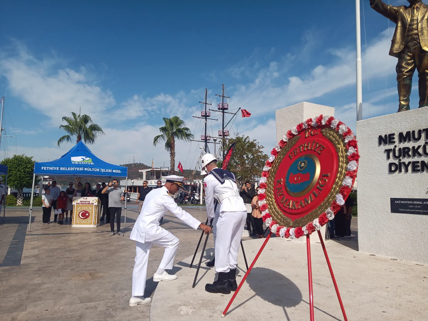 Fethiye'de 19 Eylül Gaziler Günü törenle kutlandı 