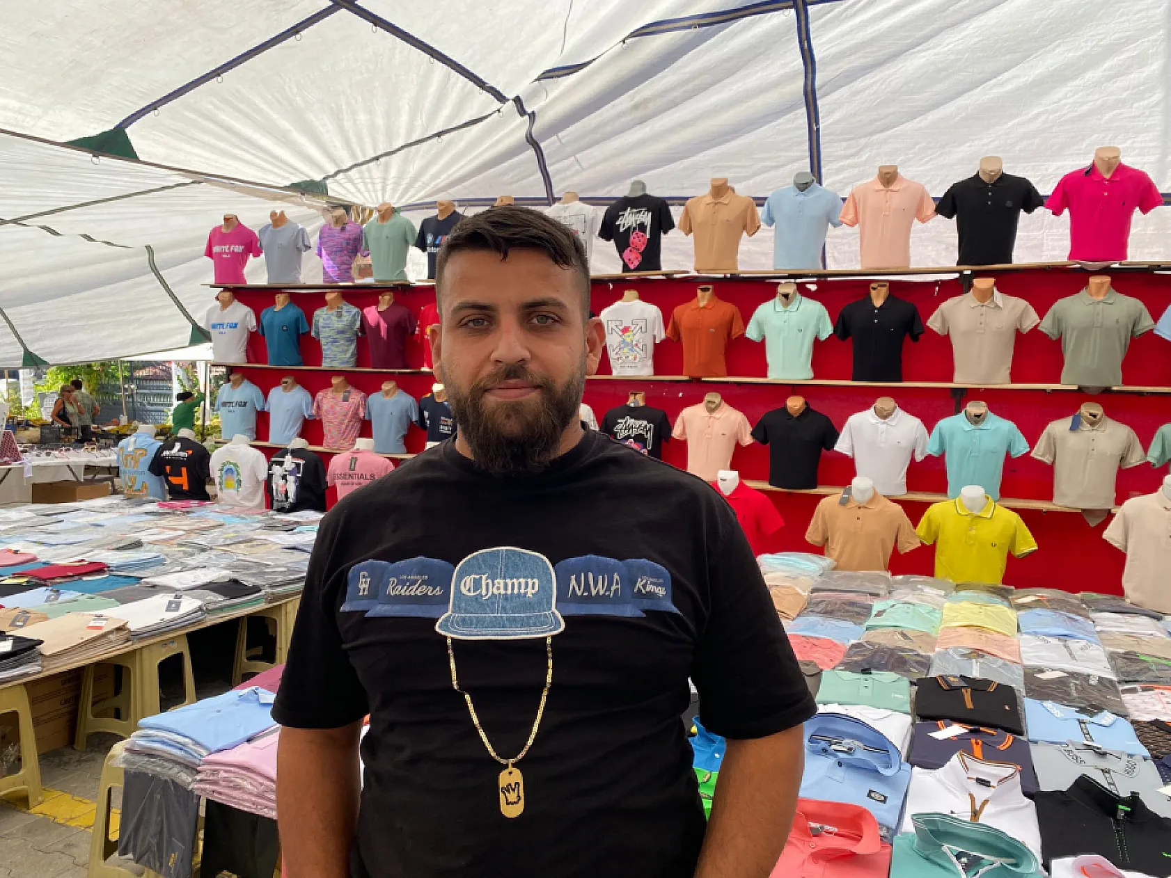 Fethiye Ovacık Mahallesi Pazarı'nda İngiliz Yoğunluğu