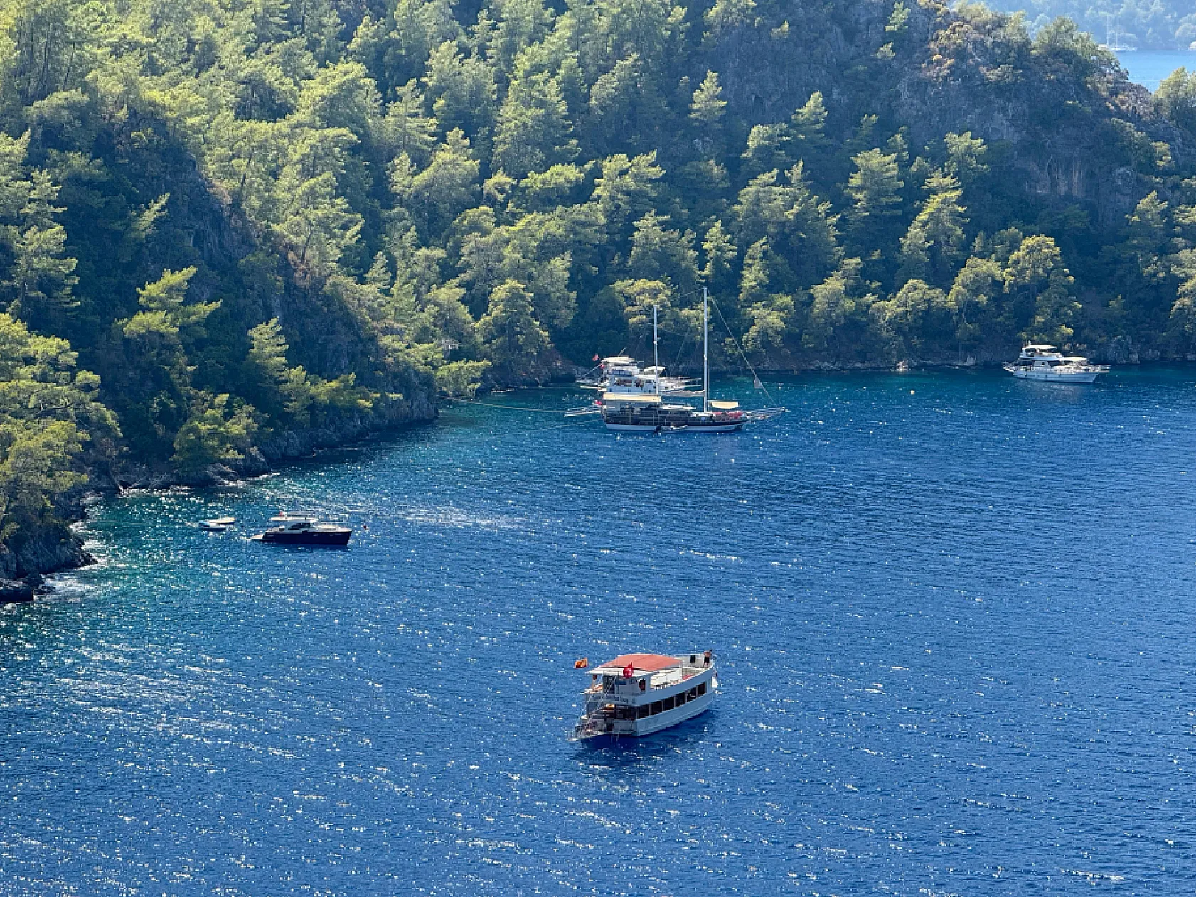 Fethiye Yarımada Koylarında Tekne Yoğunluğu