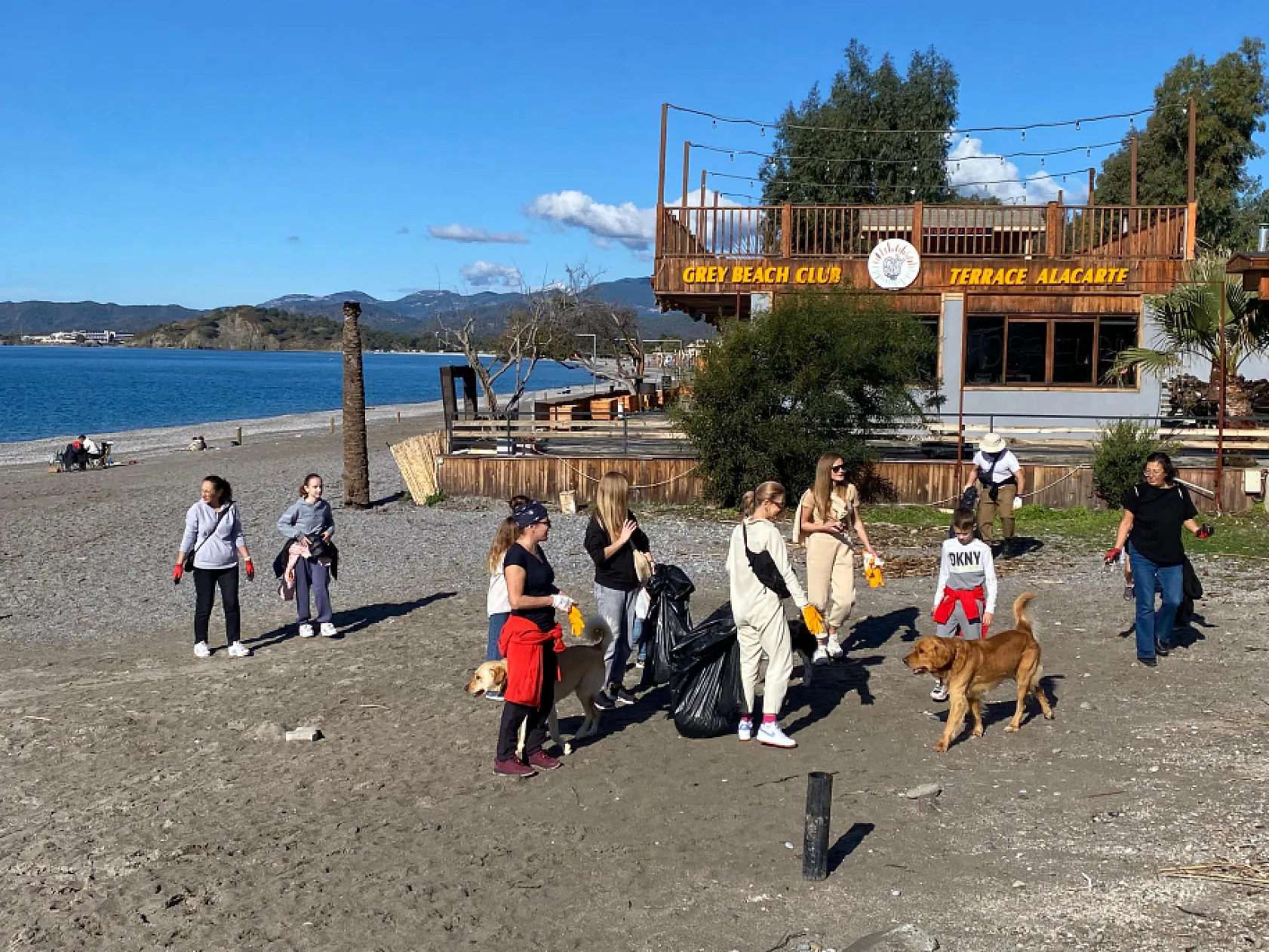 Fethiye Belediyesi ve Yerleşik Yabancılar Çalış'ı Temizledi
