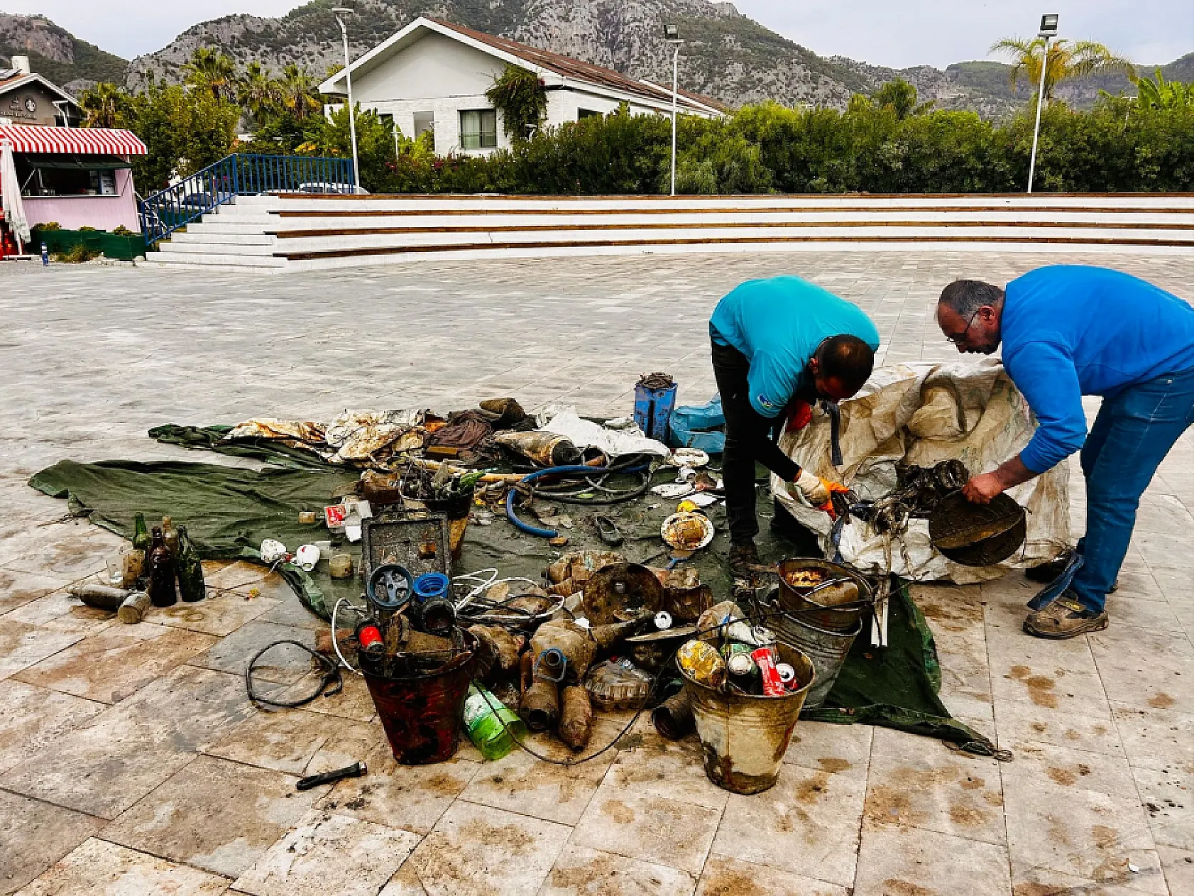 Fethiye'de Göcek Koylarında su altı temizliği yapıldı