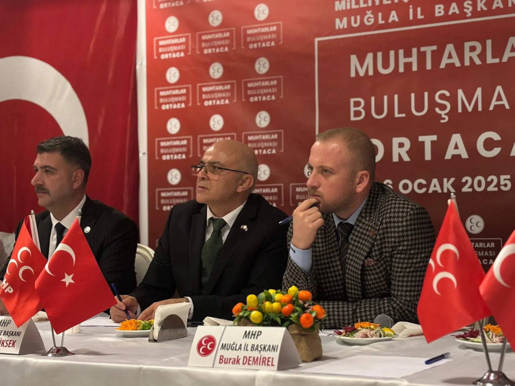 Burak Demirel Ortaca'da muhtarların sorunlarını dinledi