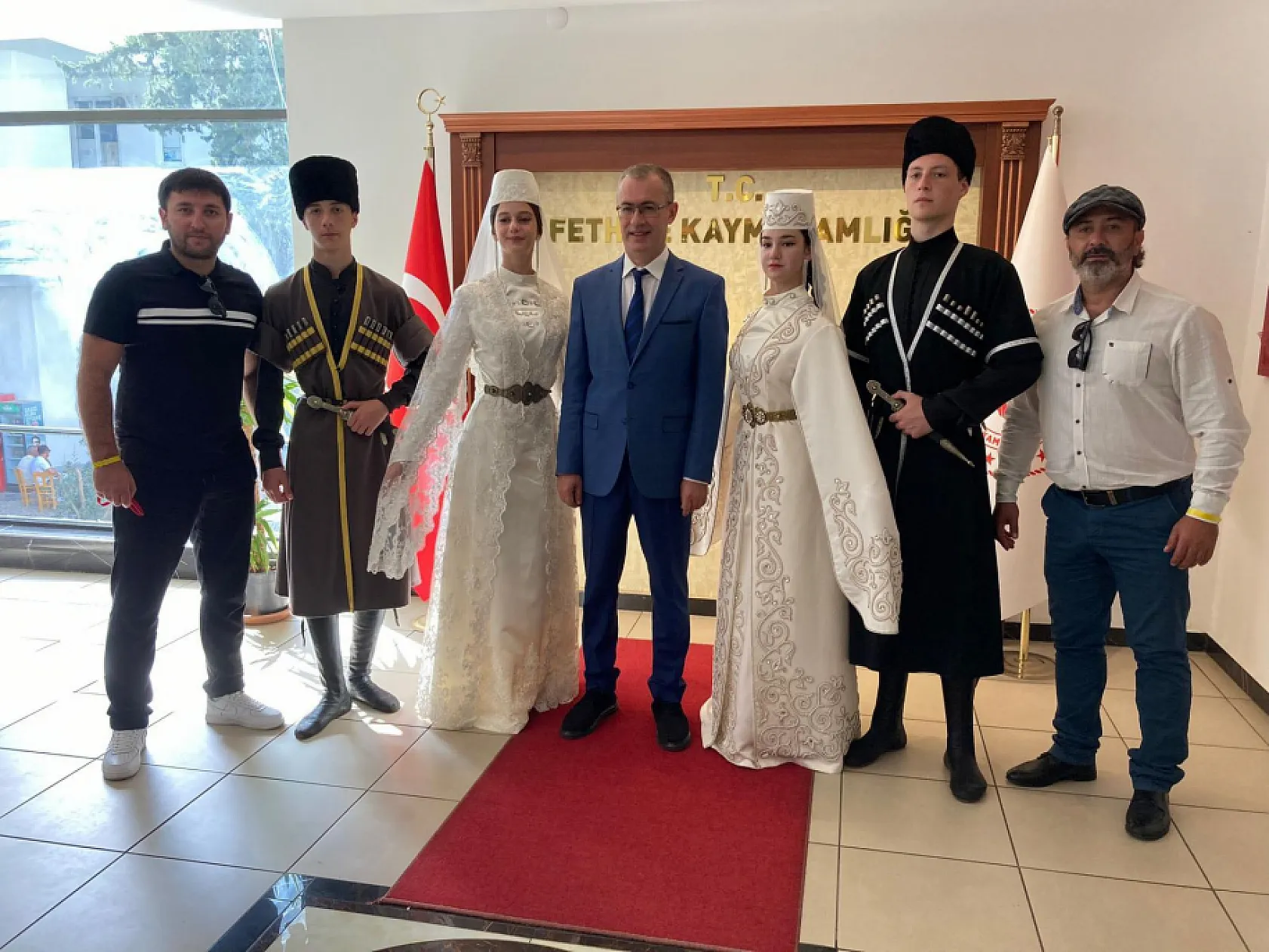 Spor Fest ekibi Kaymakam Ertaş'ı ziyaret etti
