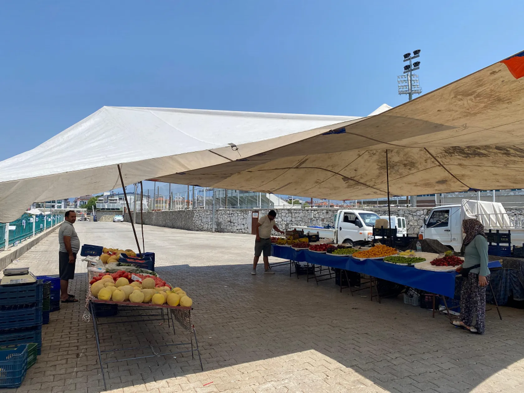 Bayramın İlk Gününde Fethiye Cuma Pazarı Sessiz