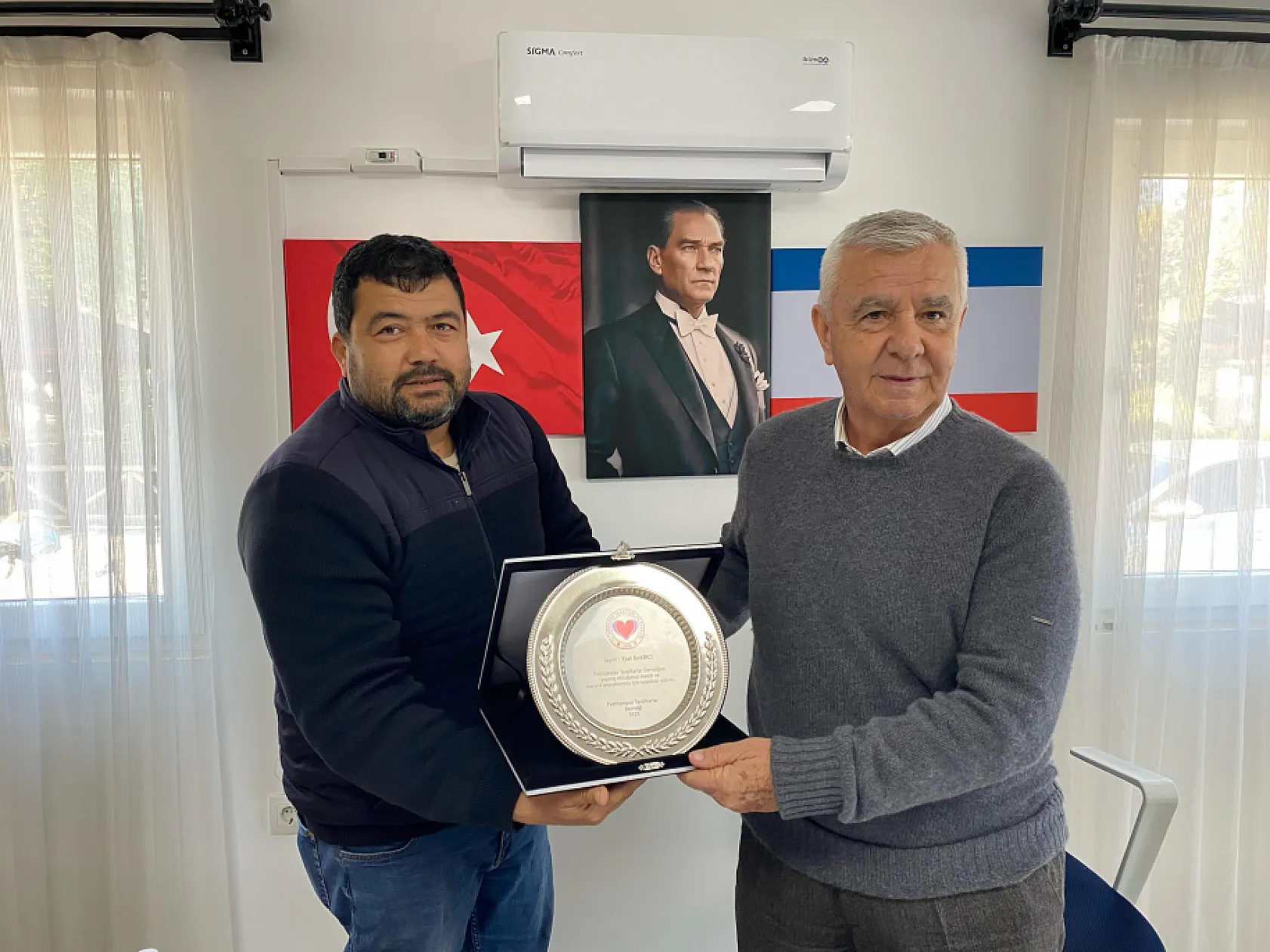 Fethiyespor Taraftarlar Derneği'nden Başkan Bakırcı'ya anlamlı ziyaret