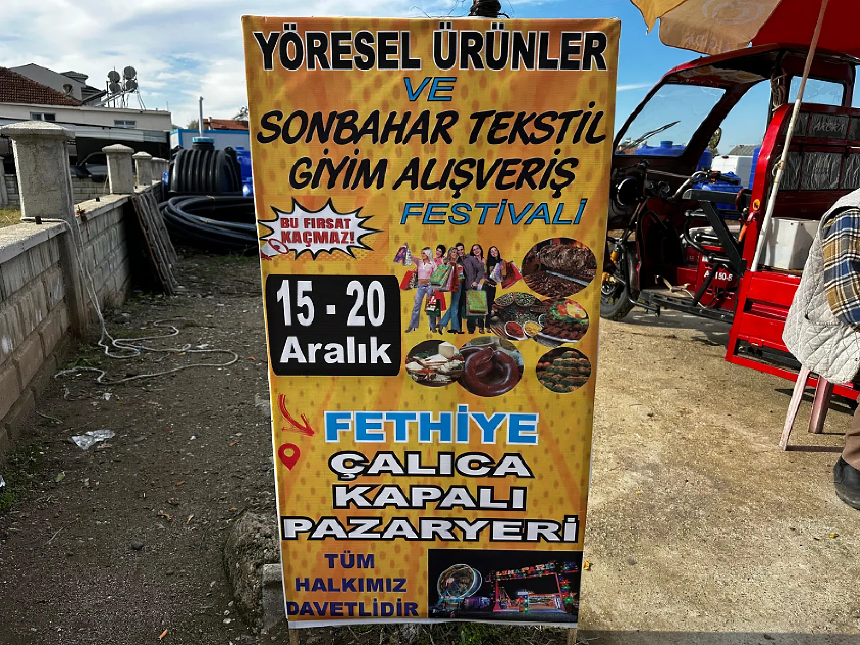 Fethiye Çalıca Pazaryeri'nde Yöresel Ürünler ve Sonbahar Festivali