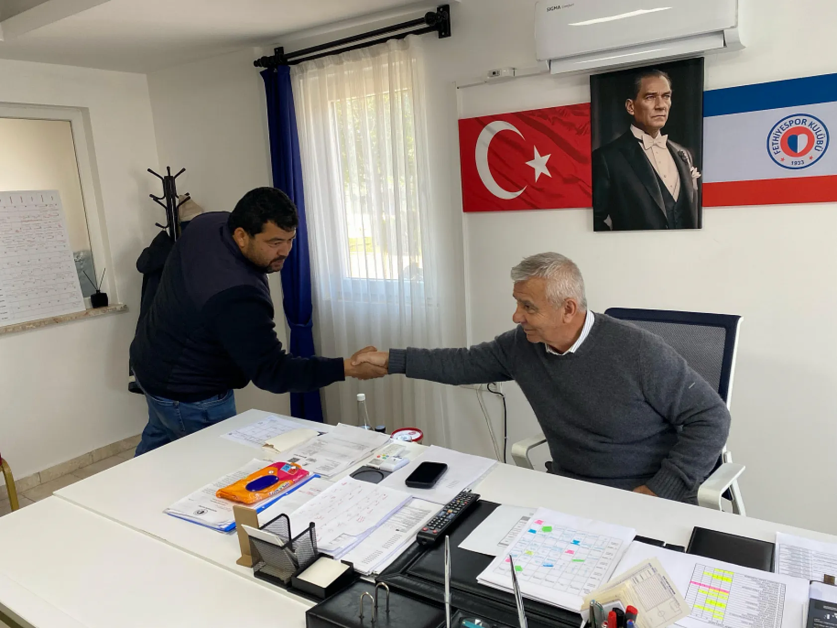 Fethiyespor Taraftarlar Derneği'nden Başkan Bakırcı'ya anlamlı ziyaret