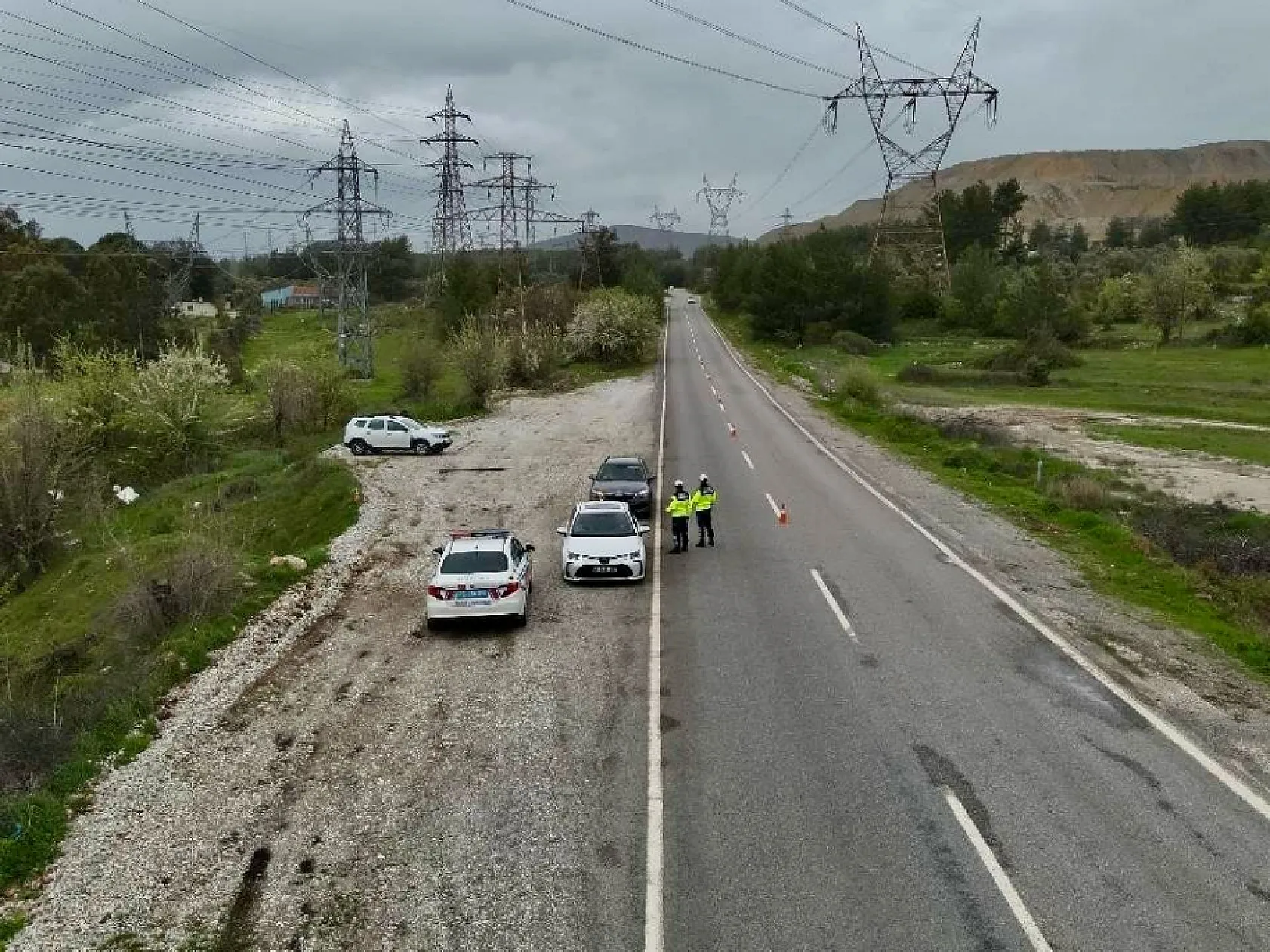 Muğla'da havadan trafik denetimi yapıldı