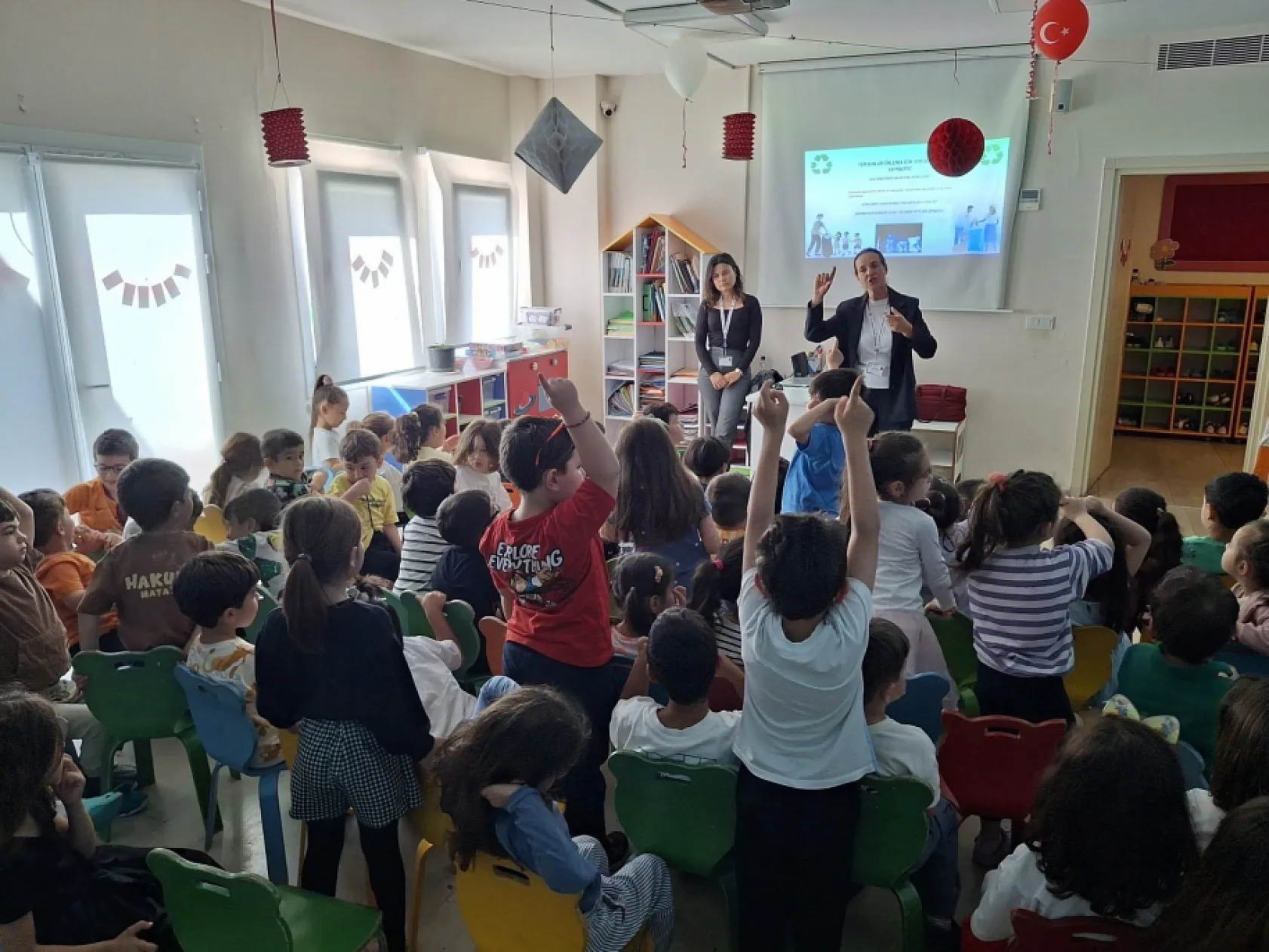 Bodrum'da anaokulu öğrencilerine sıfır atık eğitimi verildi