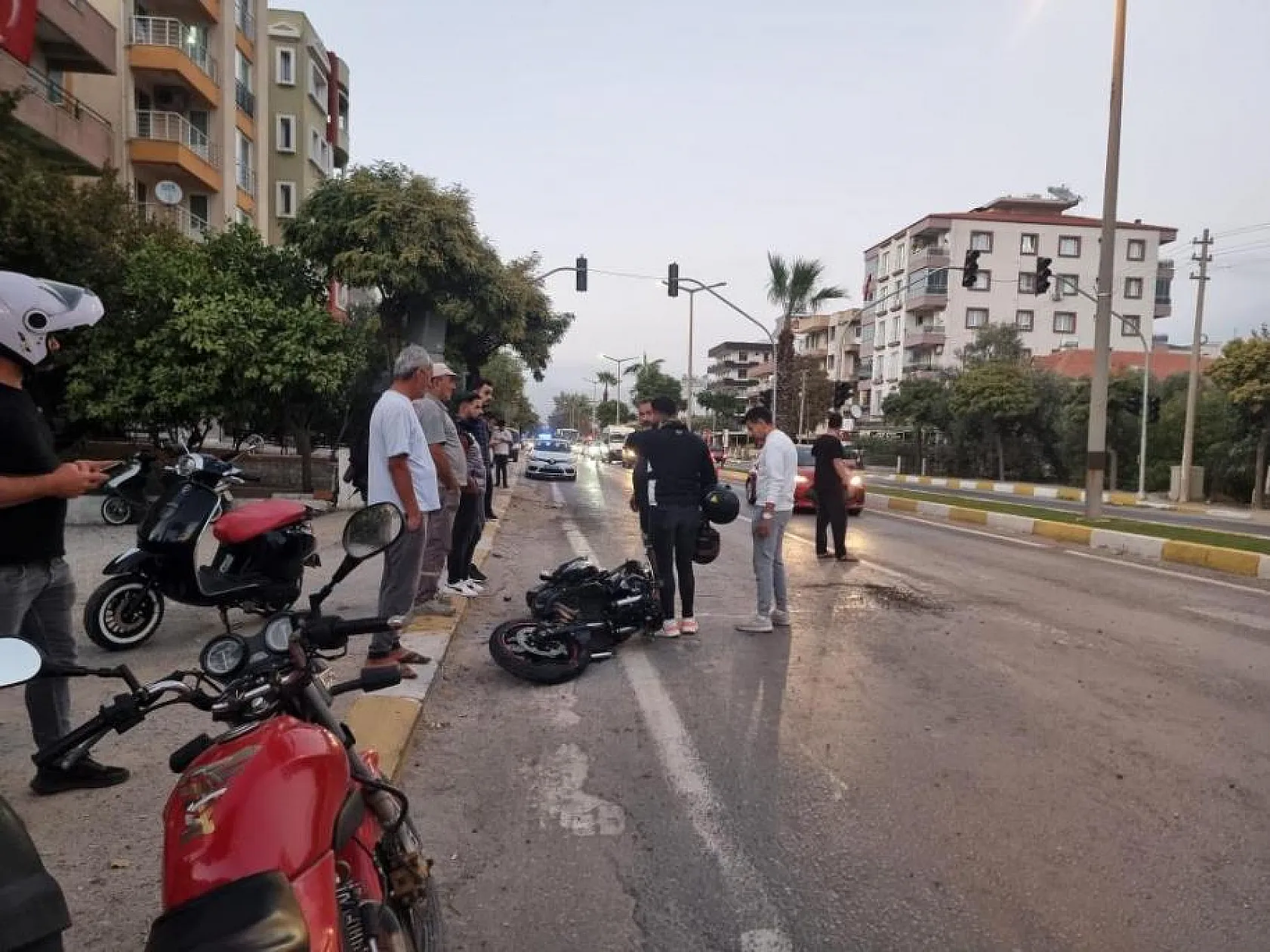 Motosiklet Kazasında 2 Yaralı