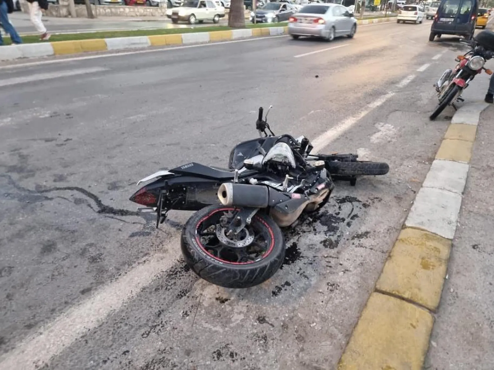 Motosiklet Kazasında 2 Yaralı