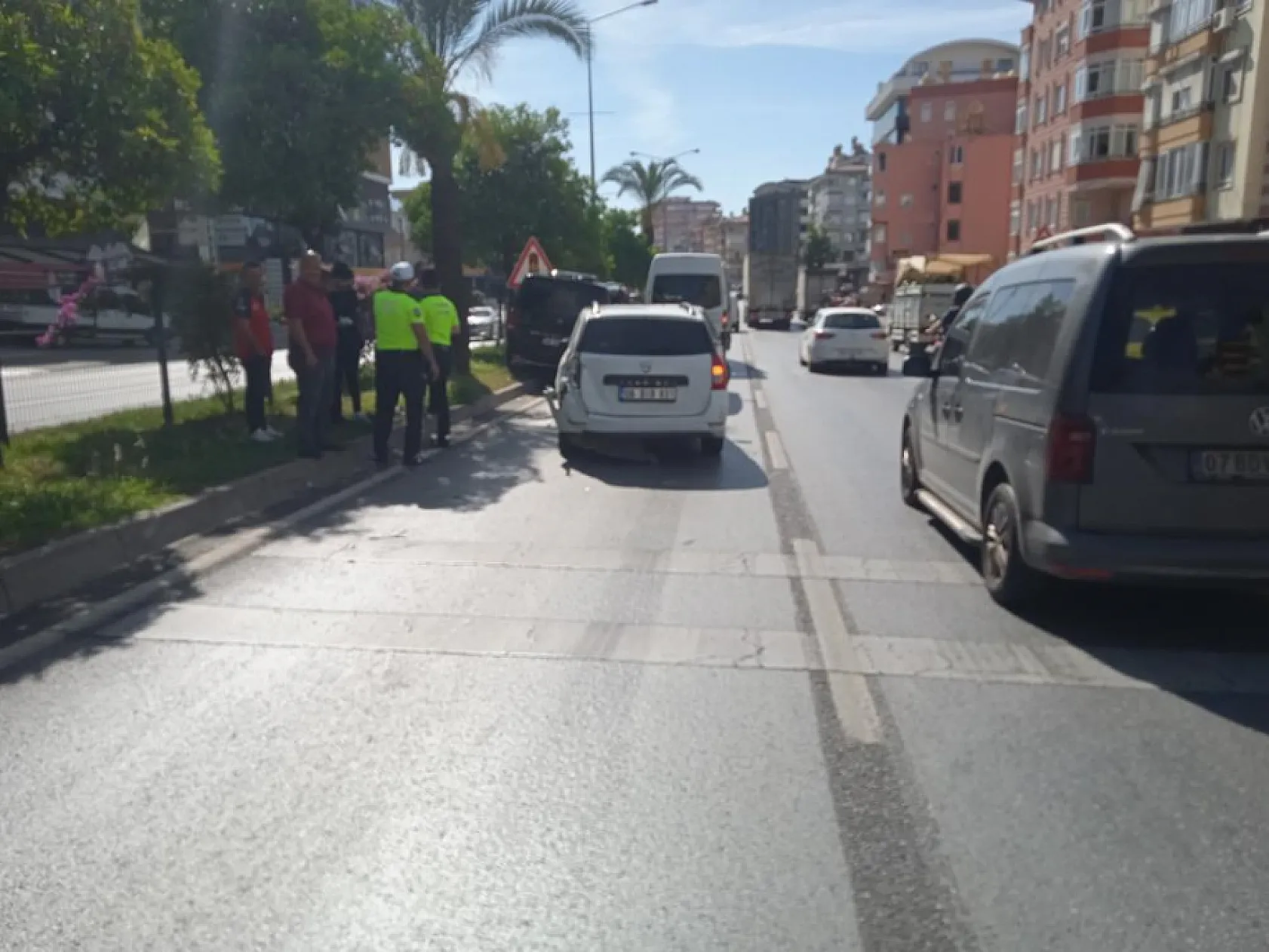 4 araçlı zincirleme trafik kazası