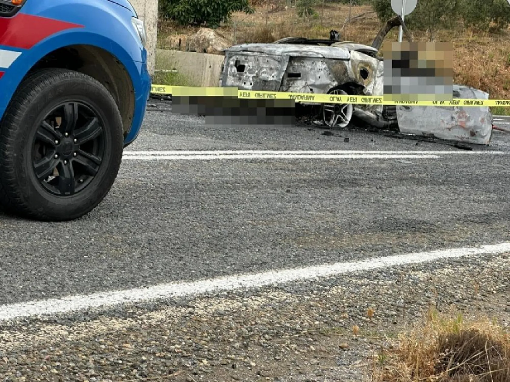 Tatil için Alanya'yı tercih ettiler Yanan otomobilde 2 Polonyalı turist hayatını kaybetti