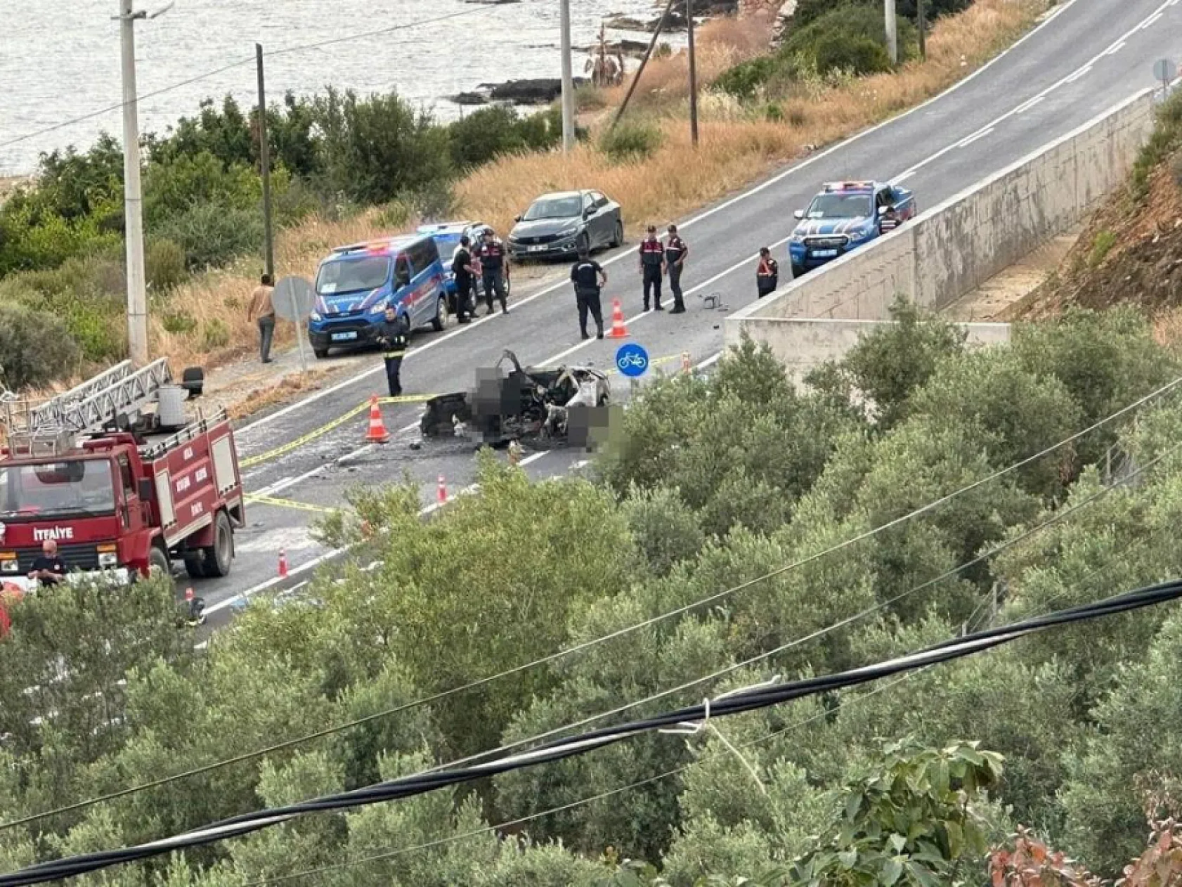 Tatil için Alanya'yı tercih ettiler Yanan otomobilde 2 Polonyalı turist hayatını kaybetti