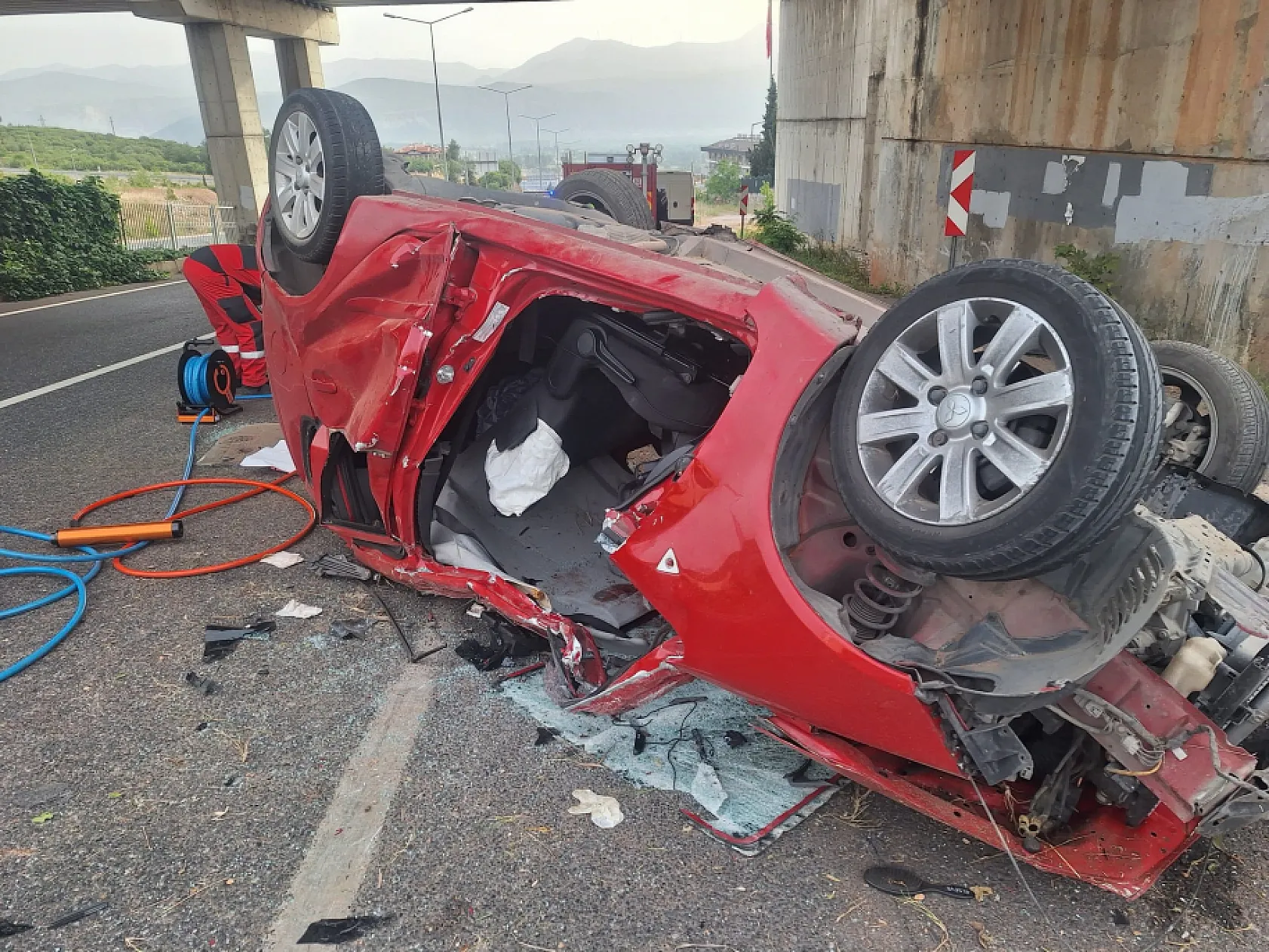Muğla'da feci trafik kazası: 2 yaralı