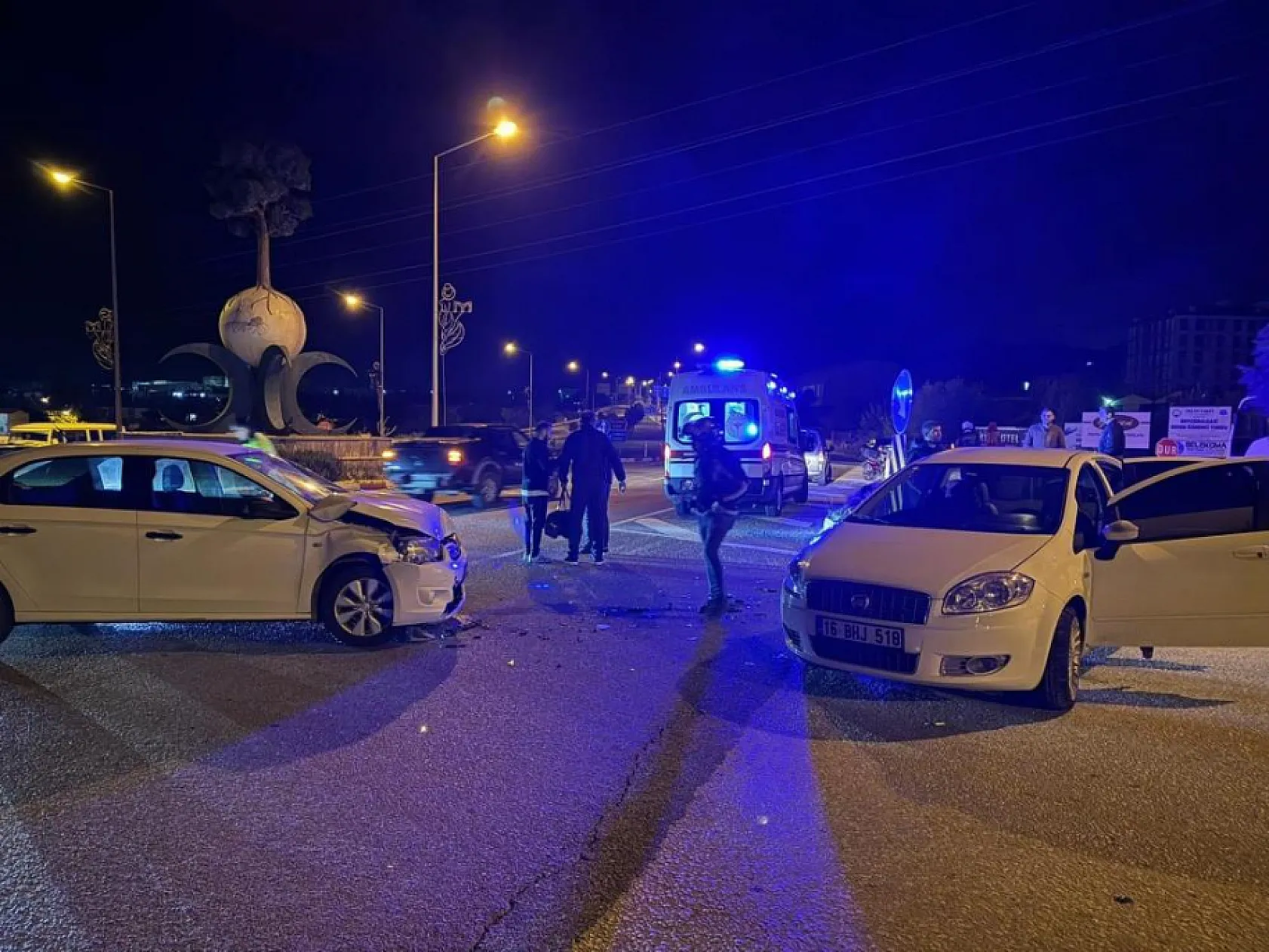 Meydana gelen trafik kazasında 4 kişi yaralandı