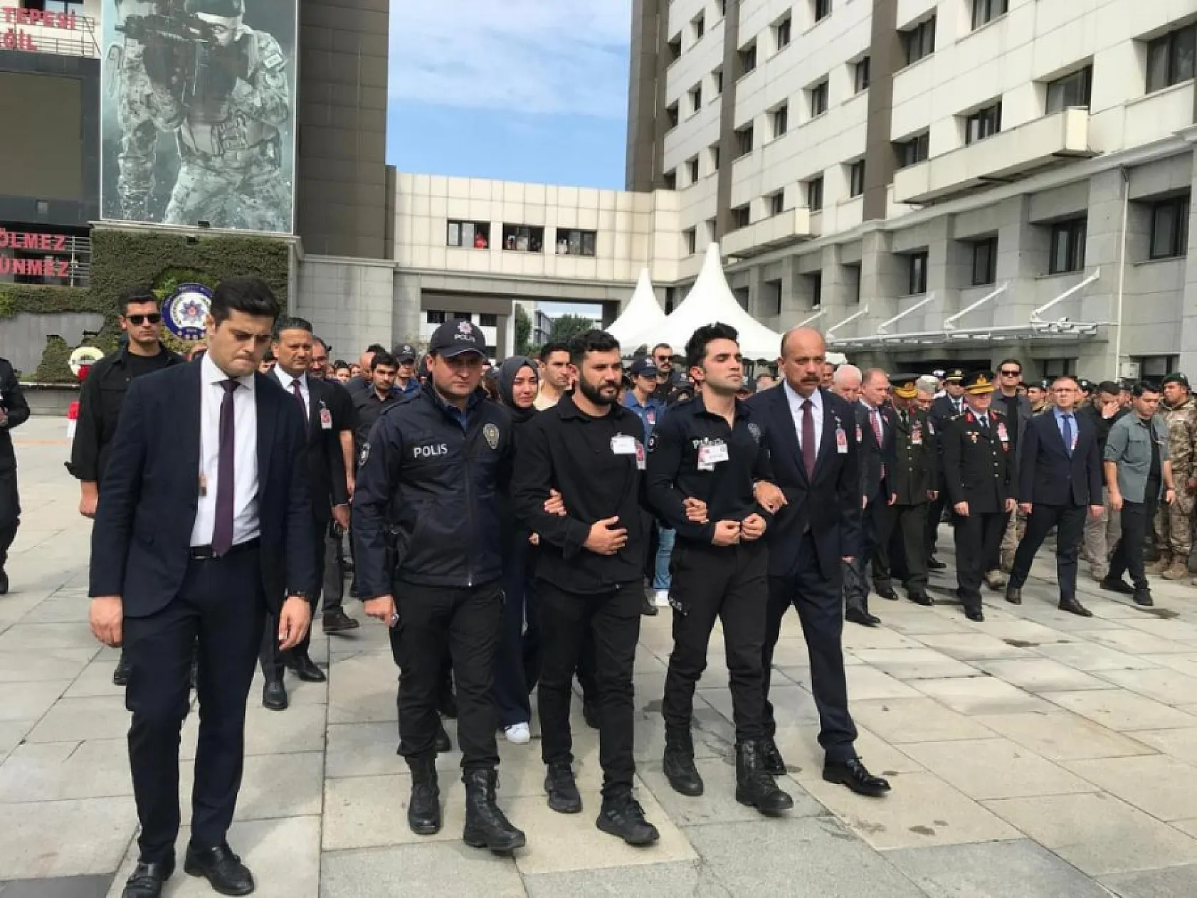 Şehit edilen polis memuru Şeyda Yılmaz için tören düzenlendi