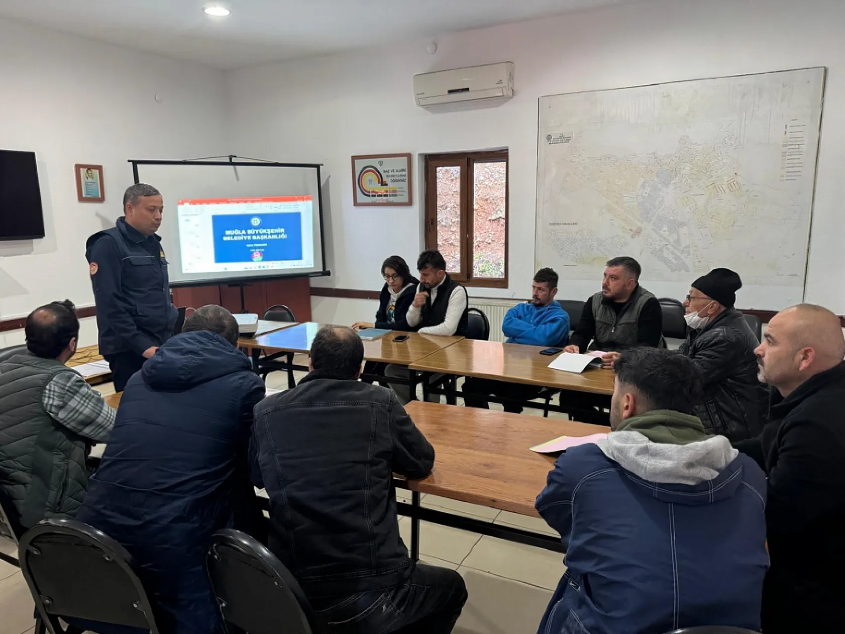 Muğla İtfaiyesi'nden Baca Temizlik Personeline eğitim