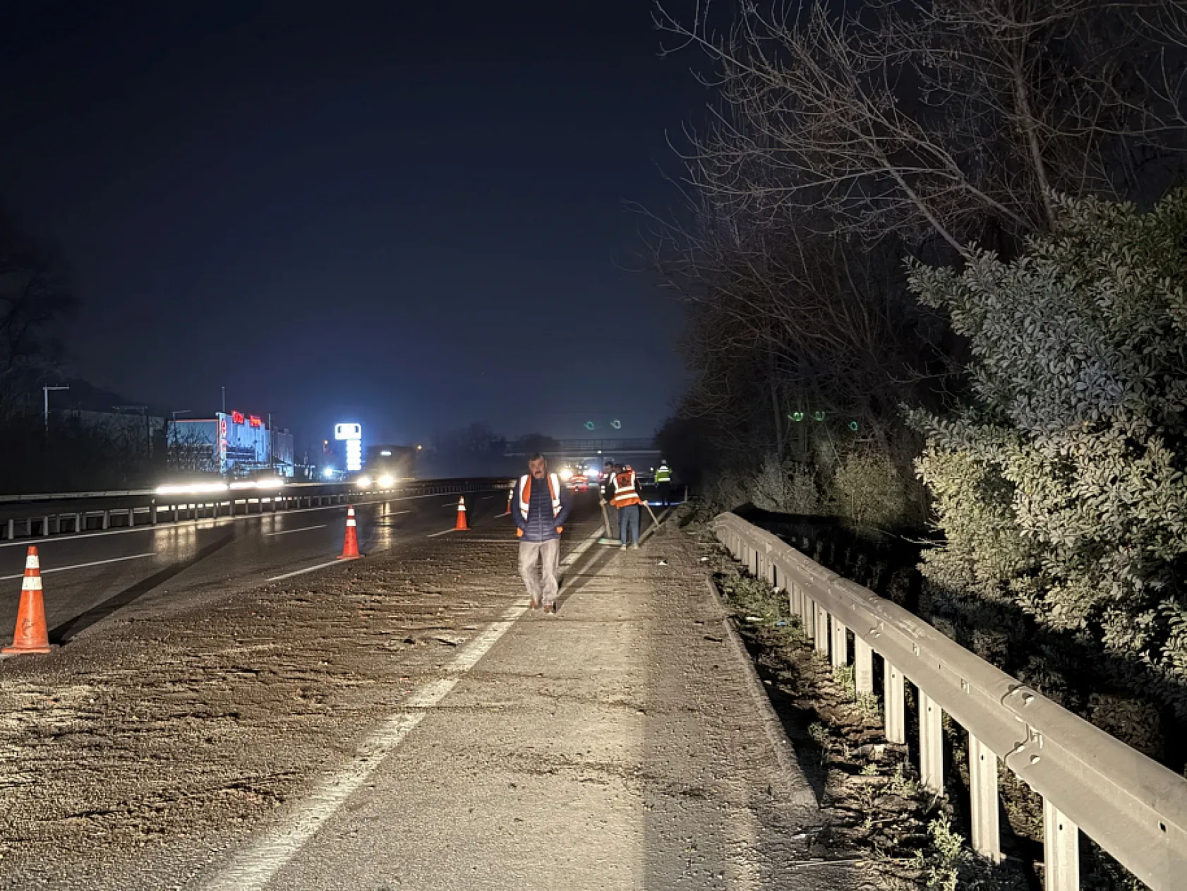 Otoyolda feci ölüm: Bir kişinin parçalanmış cesedi bulundu
