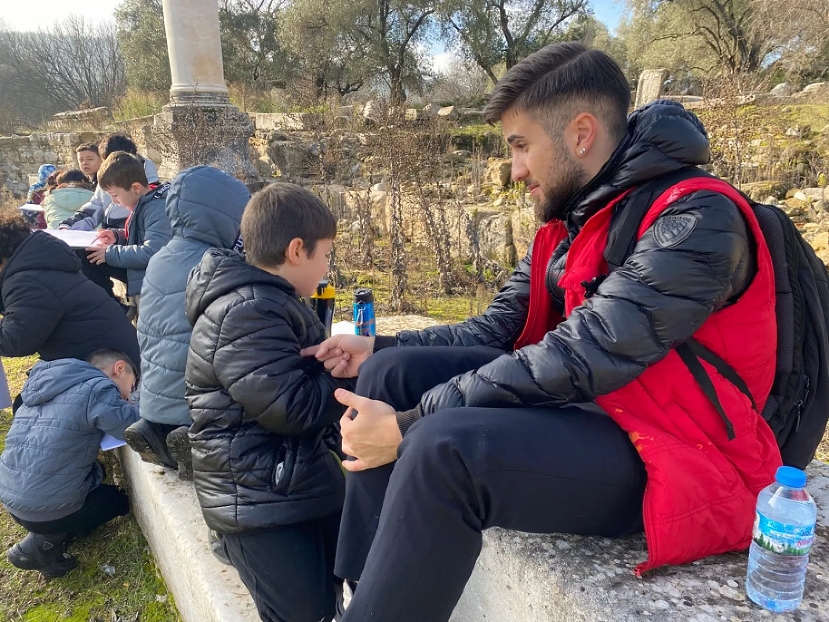 Çocuklar, Stratonikeia'da sanatla buluştu
