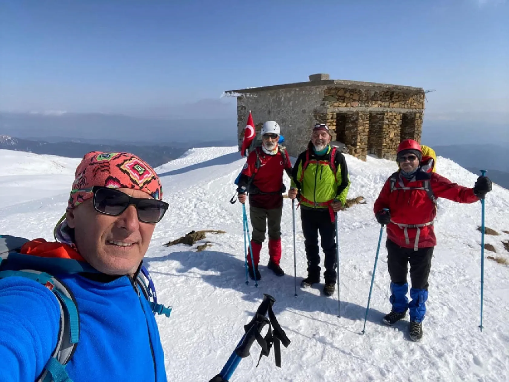 Muğlalı dağcılar Sandras Dağı'nda zirve yaptı