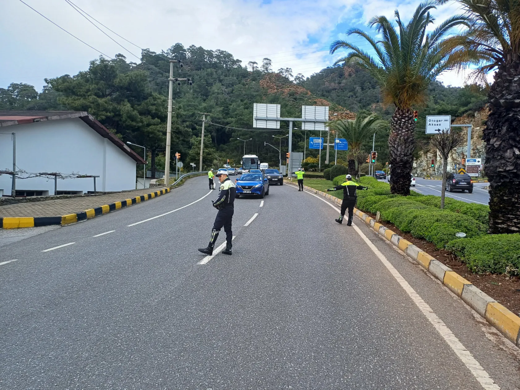 Marmaris'te trafik ekiplerinden bayram denetimi