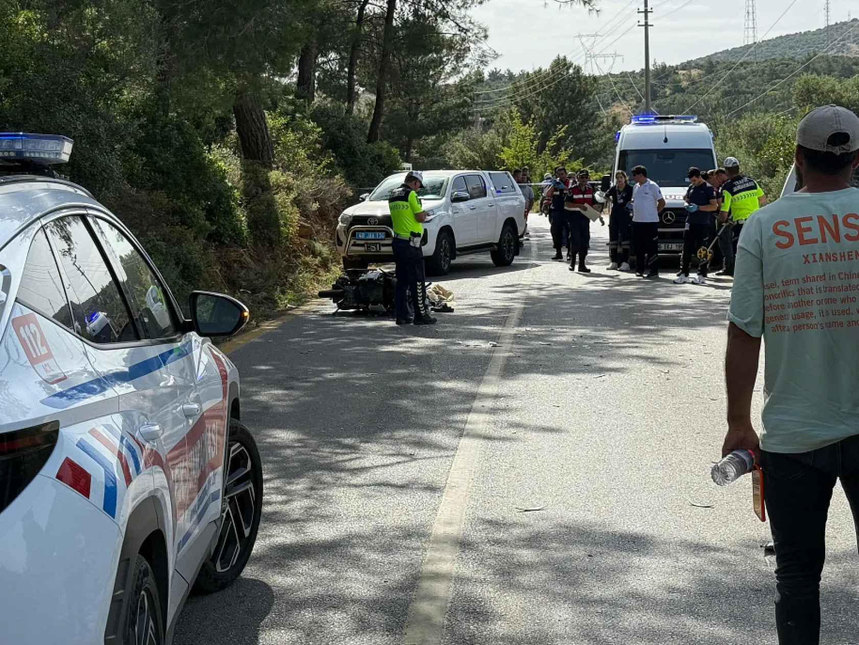 Bodrum'da feci kaza: 1 ölü, 1 yaralı