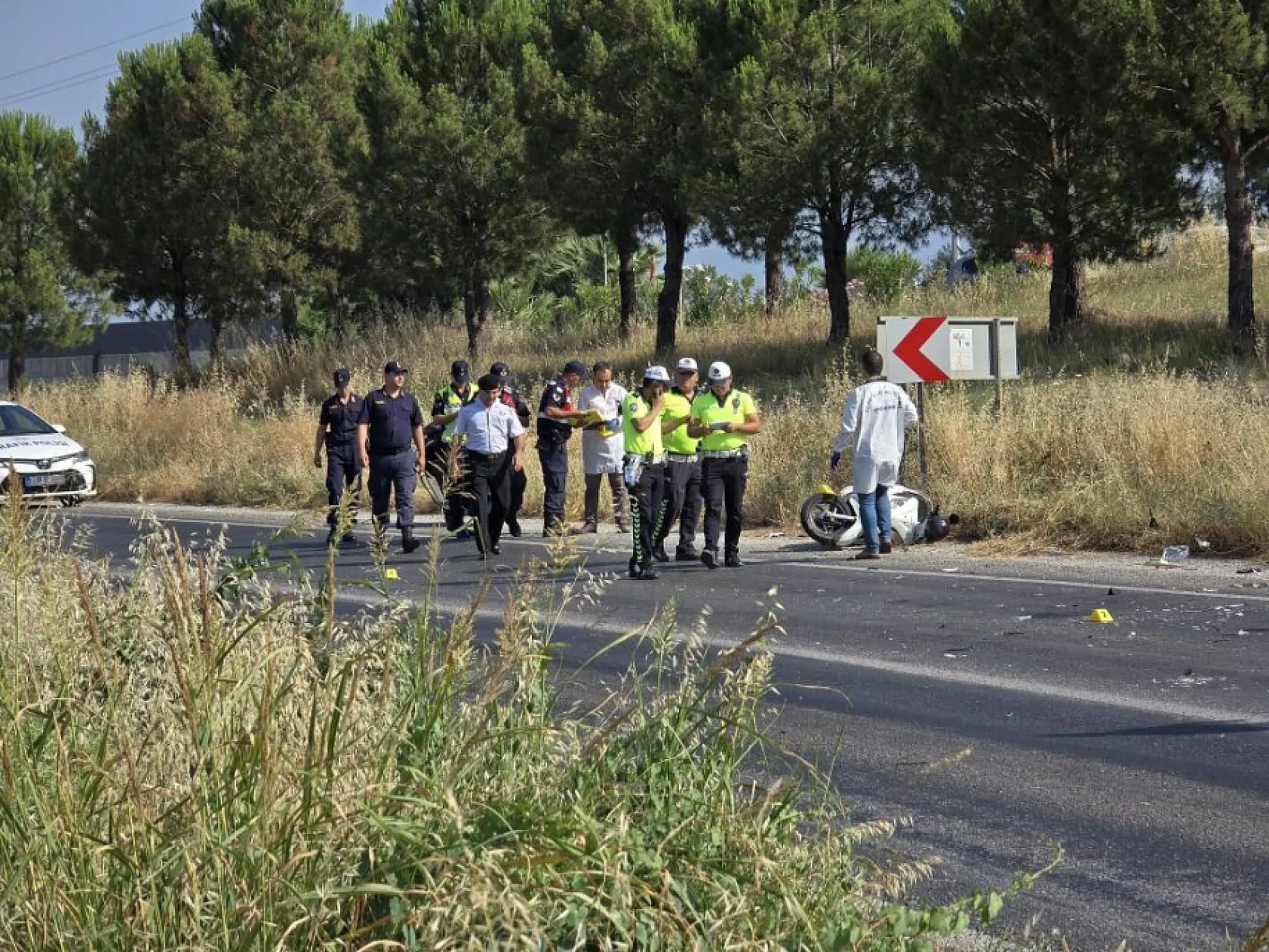 Şerit ihlali can aldı: Kazada motosiklet sürücüsü yaşamını yitirdi