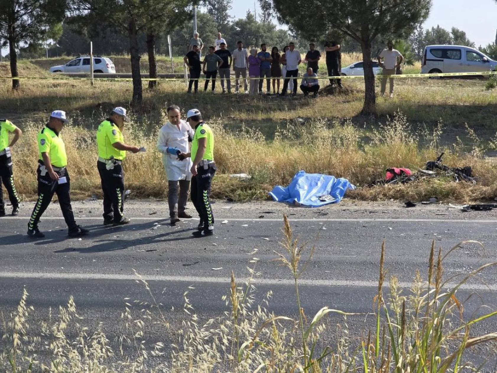 Şerit ihlali can aldı: Kazada motosiklet sürücüsü yaşamını yitirdi