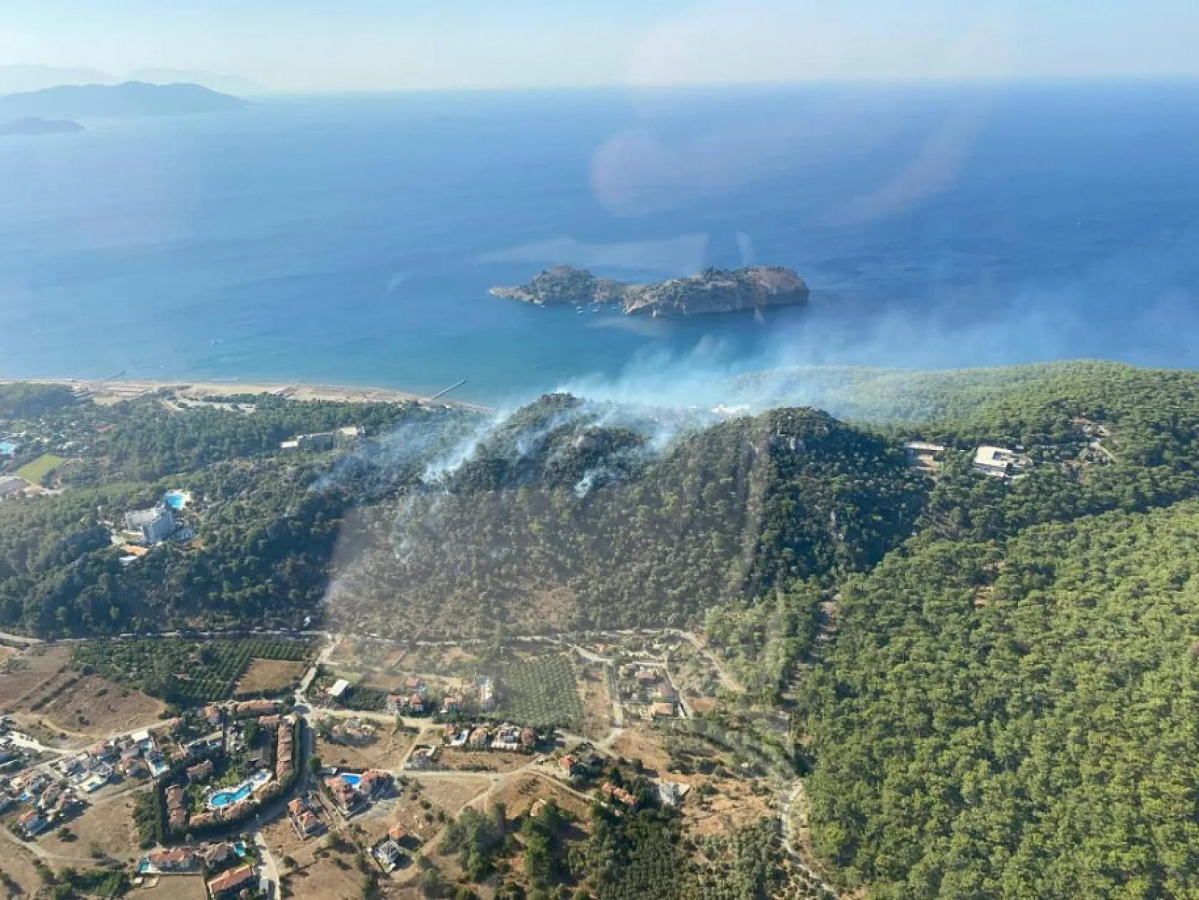 Ortaca Sarıgerme'de Orman Yangını Çıktı