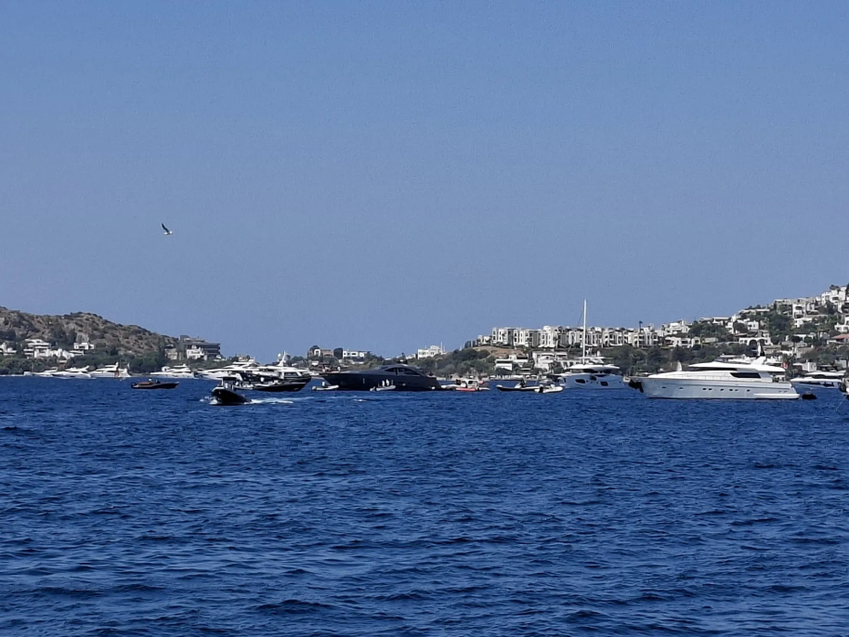 Bodrum'da milyon dolarlık motoryatta yangın